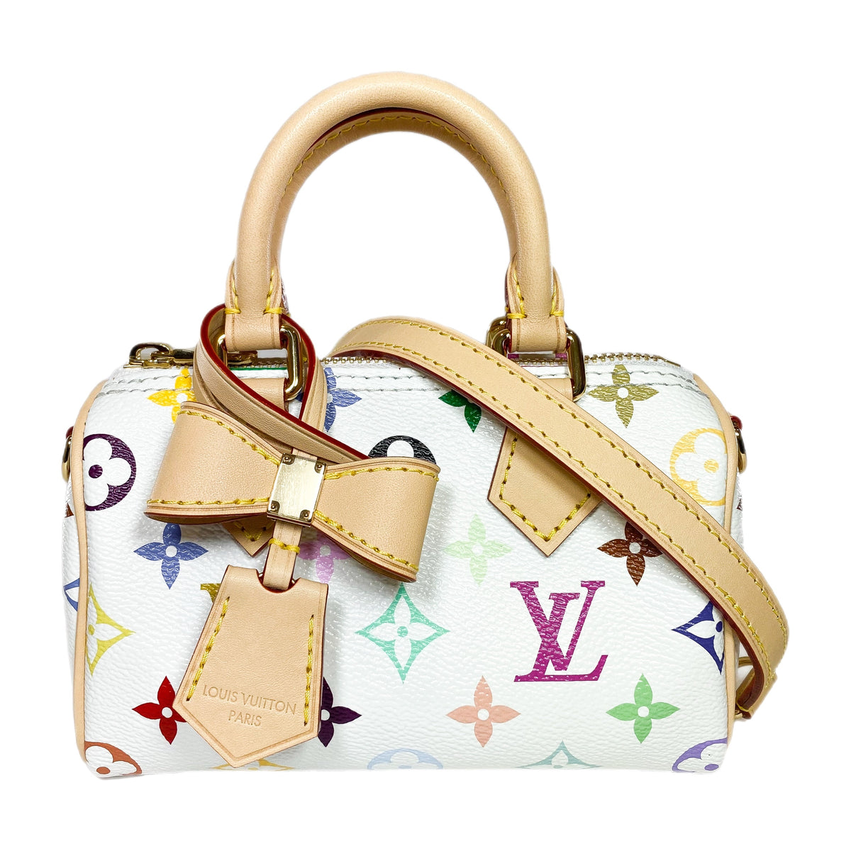 Louis Vuitton Nano Speedy LV x TM Murakami White Multicolor 2902