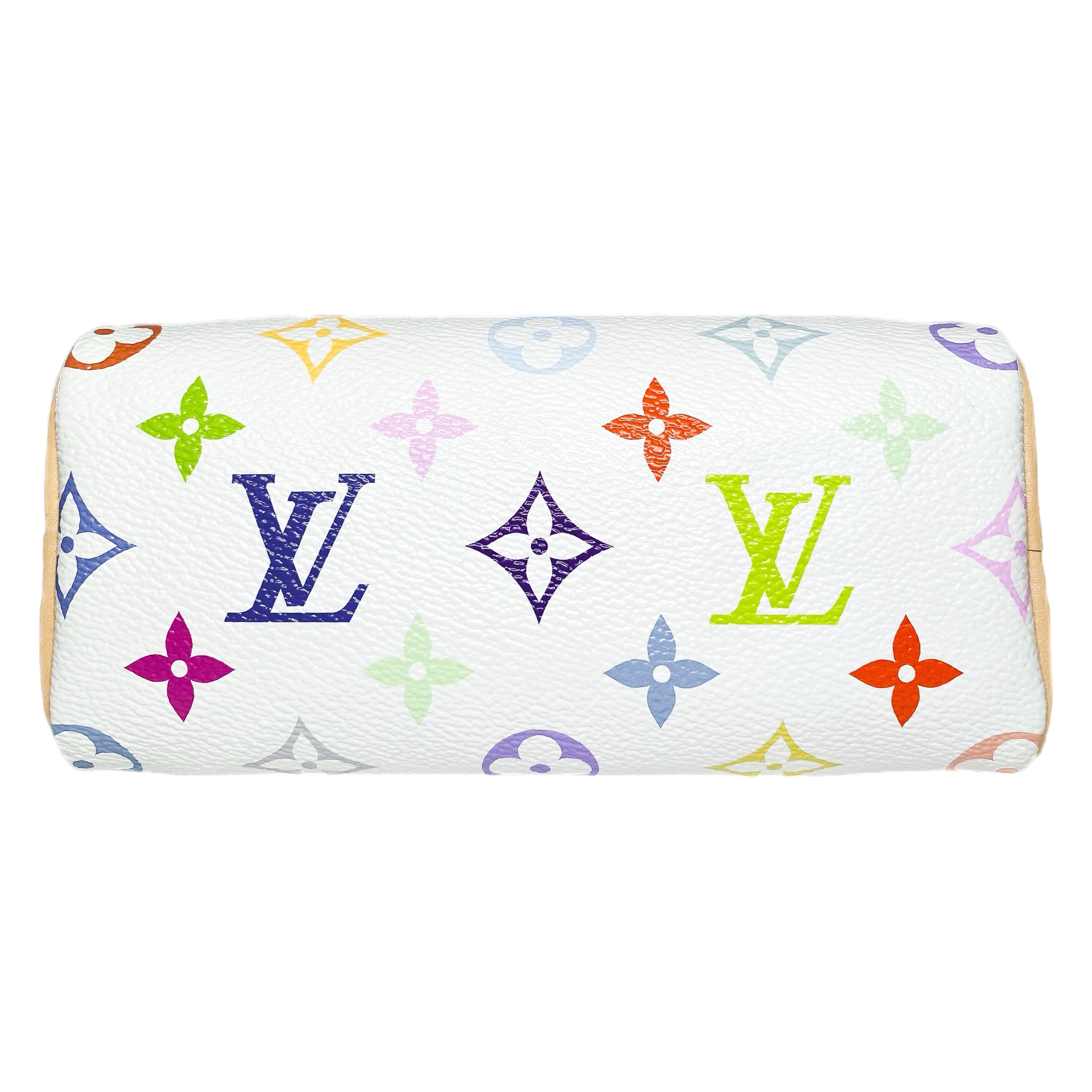 Louis Vuitton Nano Speedy LV x TM Murakami White Multicolor