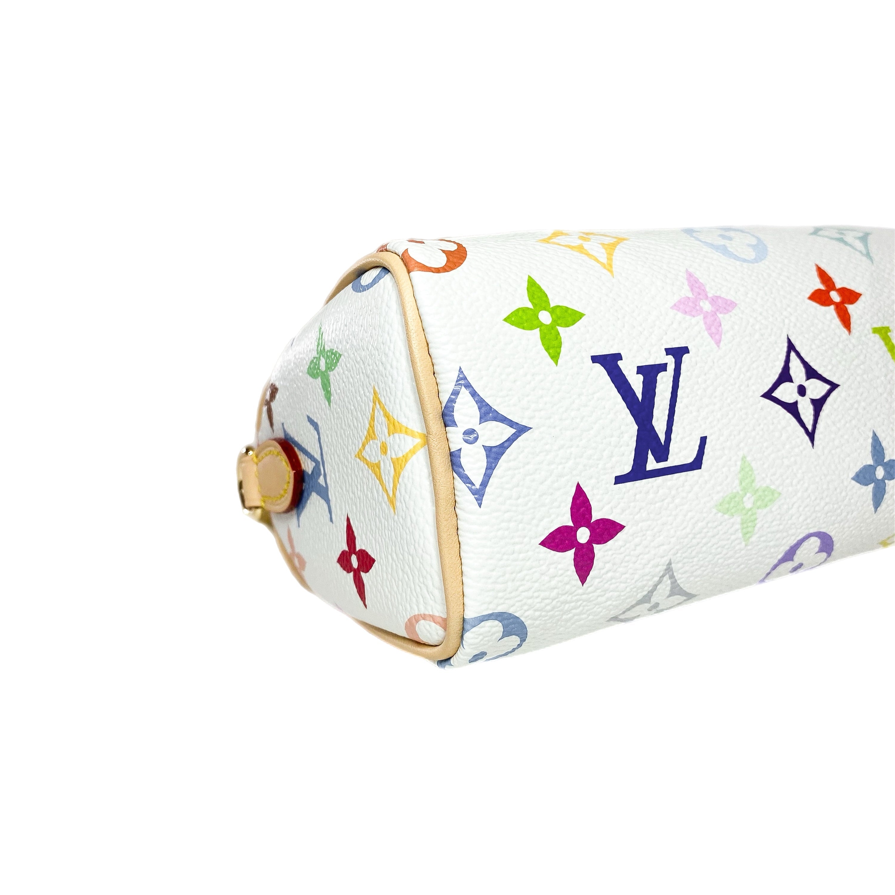 Louis Vuitton Nano Speedy LV x TM Murakami White Multicolor