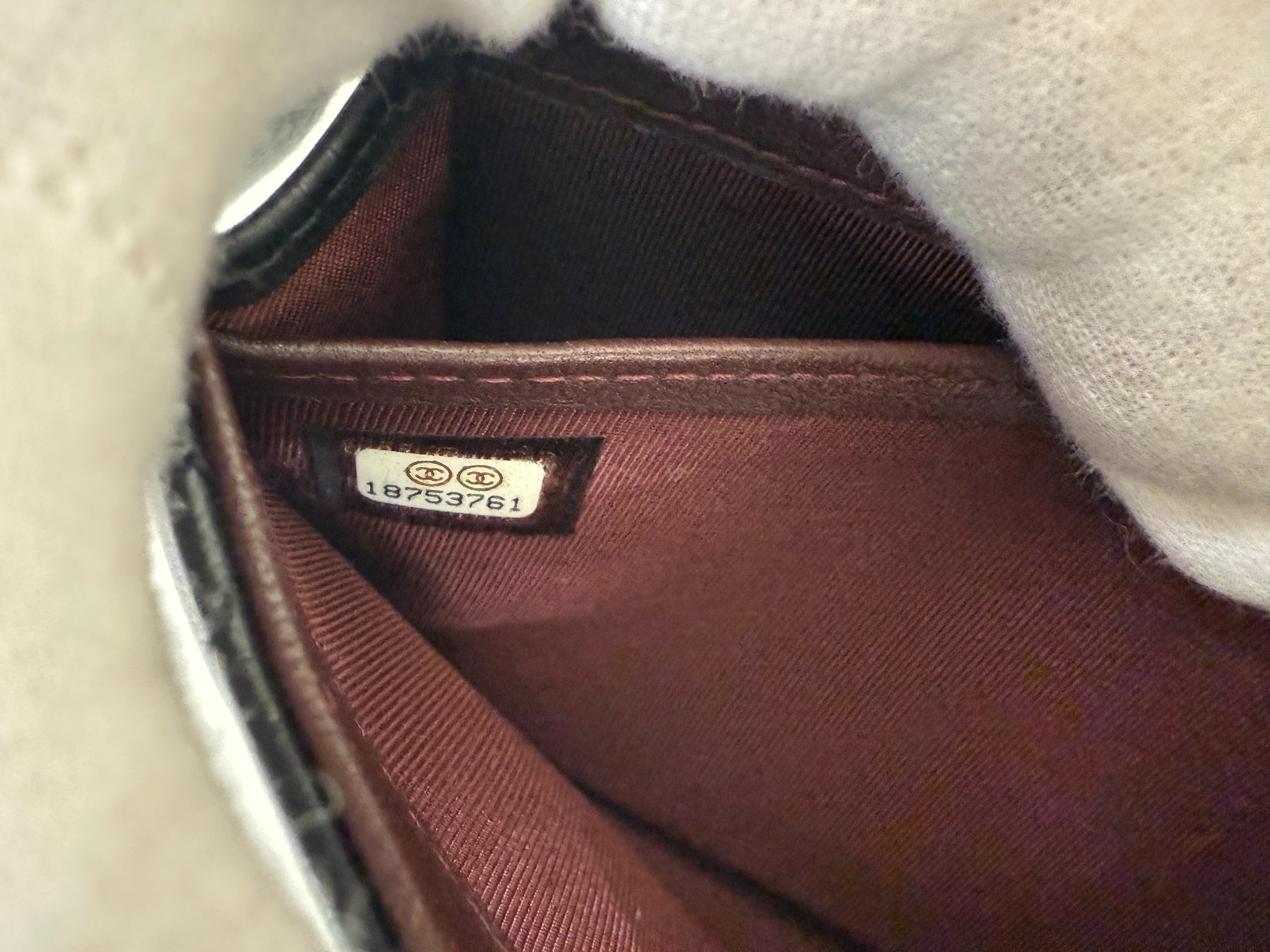 Chanel Long Snap Wallet Black Lambskin 2923