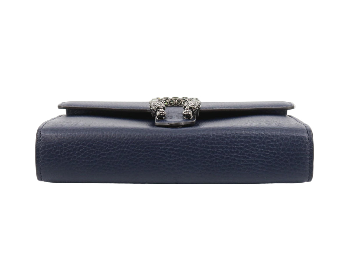 Gucci Dionysus Wallet on Chain Midnight Blue 2952