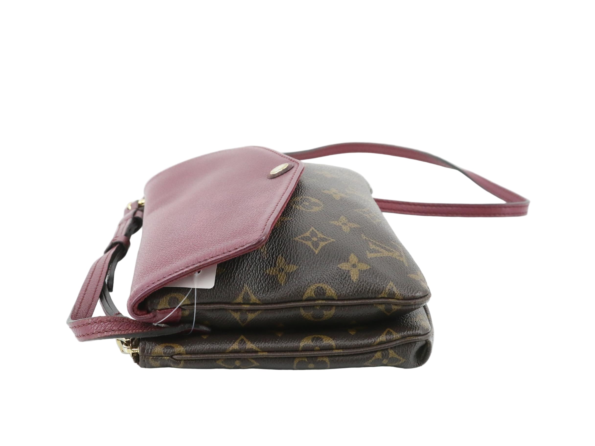Louis Vuitton Twice Bag Monogram Burgundy 2953