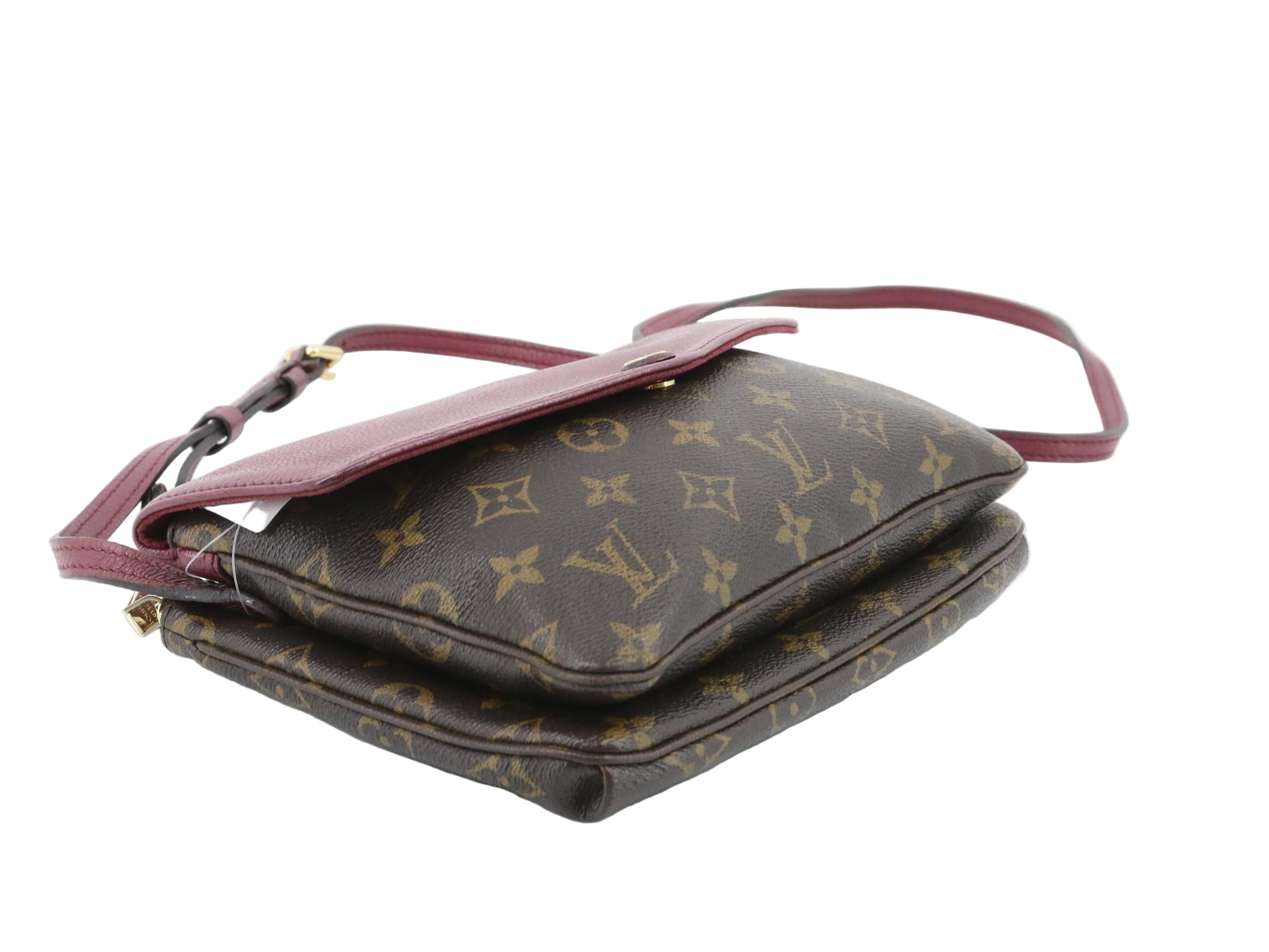 Louis Vuitton Twice Bag Monogram Burgundy 2953