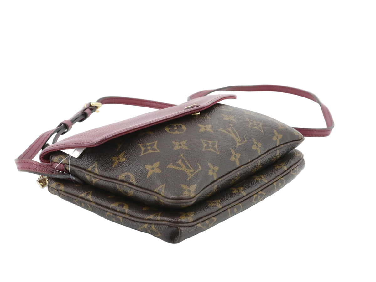 Louis Vuitton Twice Bag Monogram Burgundy 2953