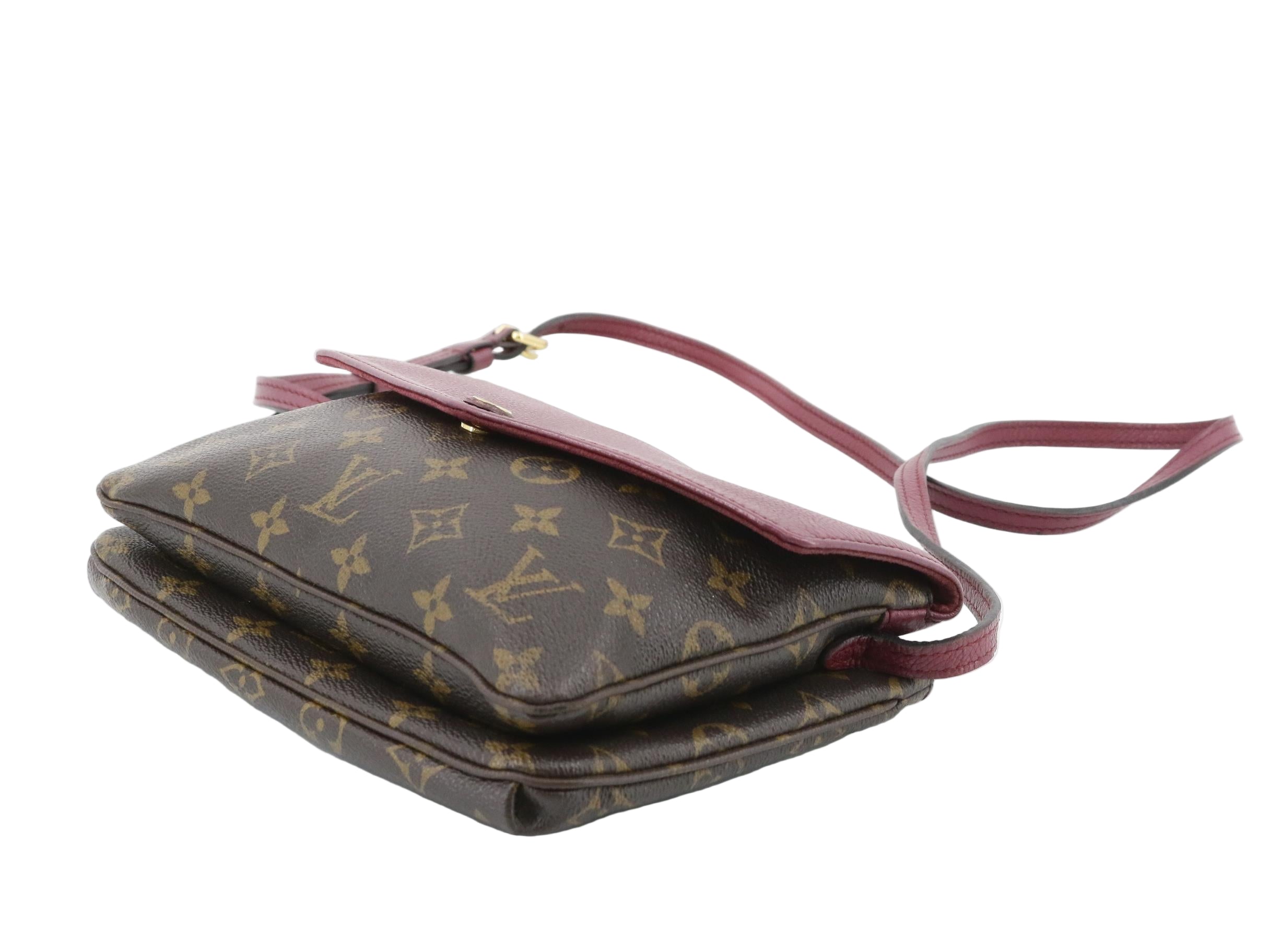 Louis Vuitton Twice Bag Monogram Burgundy 2953