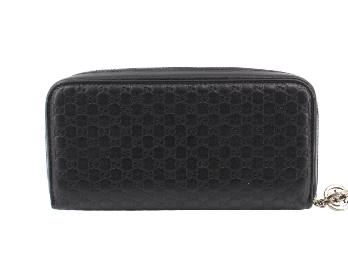 Gucci Zippy Wallet Black Microguccissima 2948