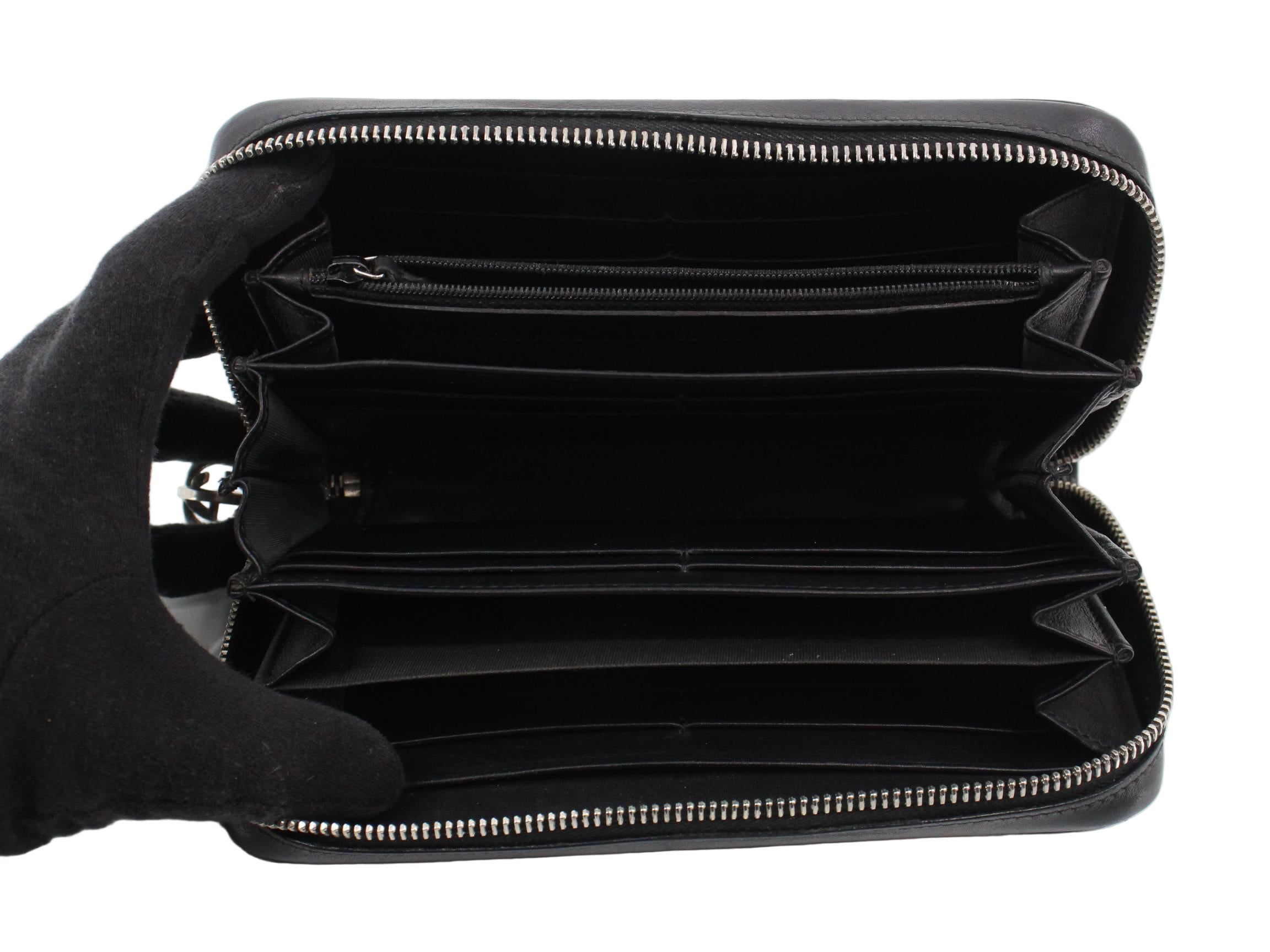 Gucci Zippy Wallet Black Microguccissima 2948