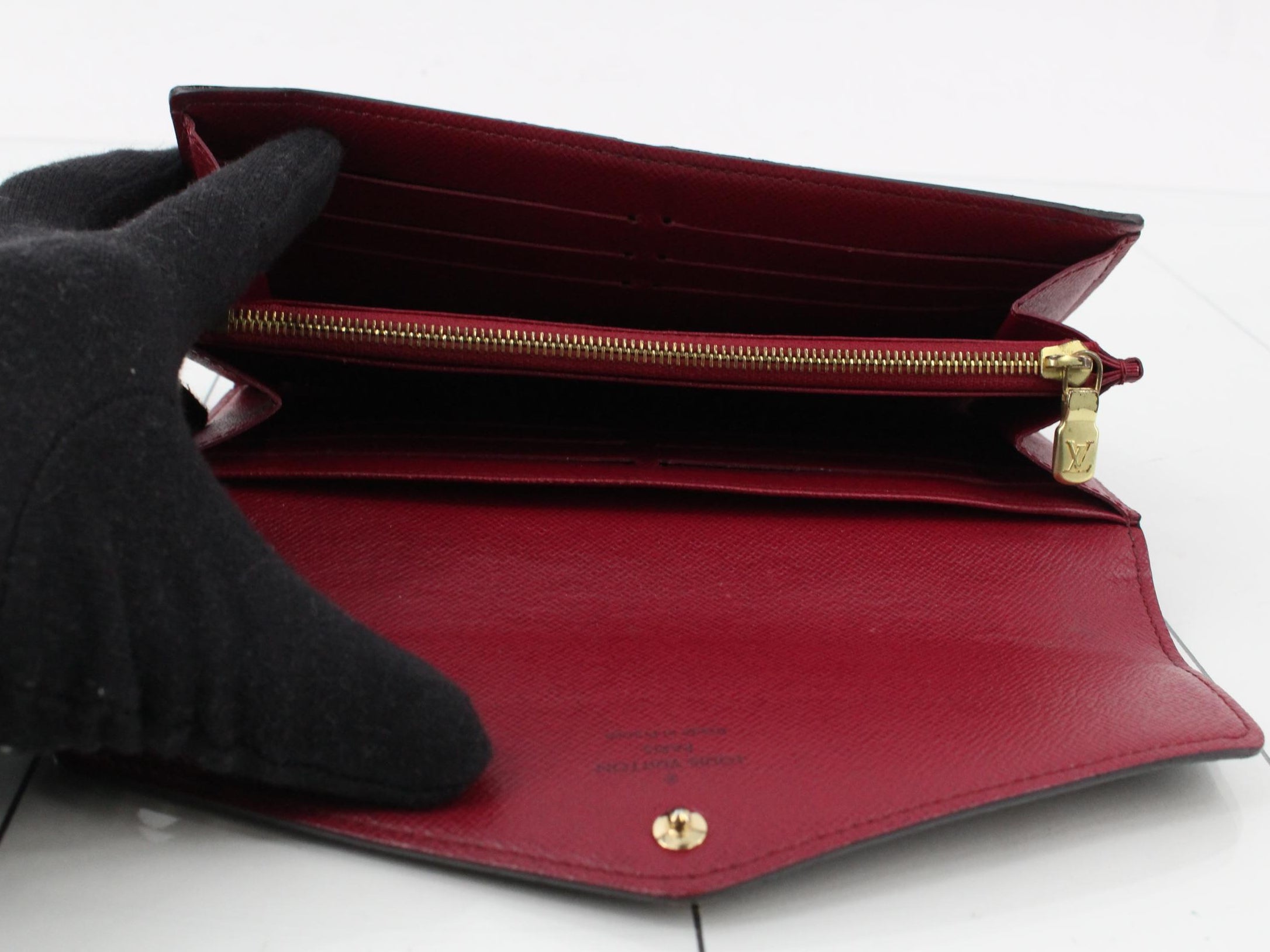 Louis Vuitton Sarah Wallet NM Monogram Fuchsia 2969