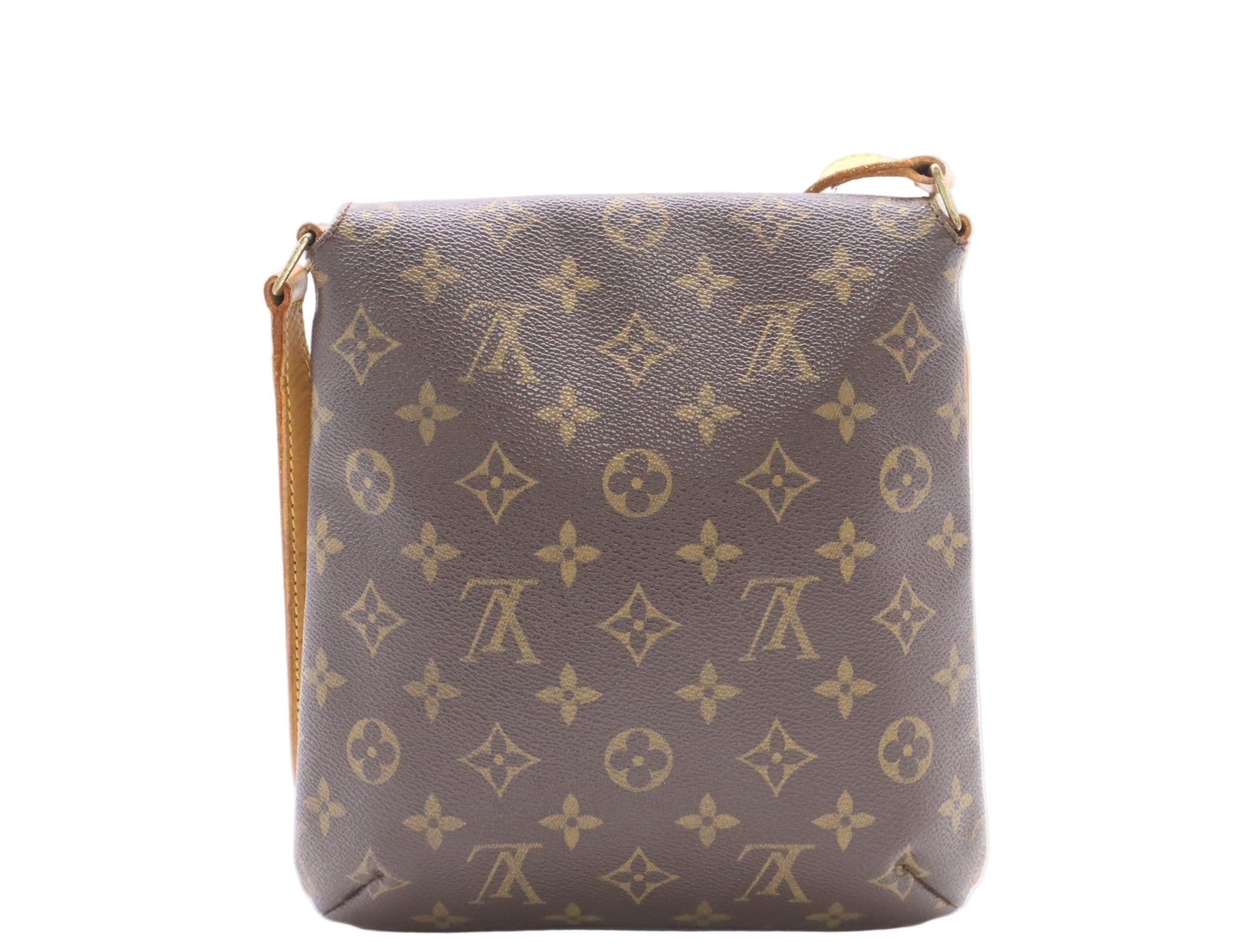 Louis Vuitton monogram handbag on a white background