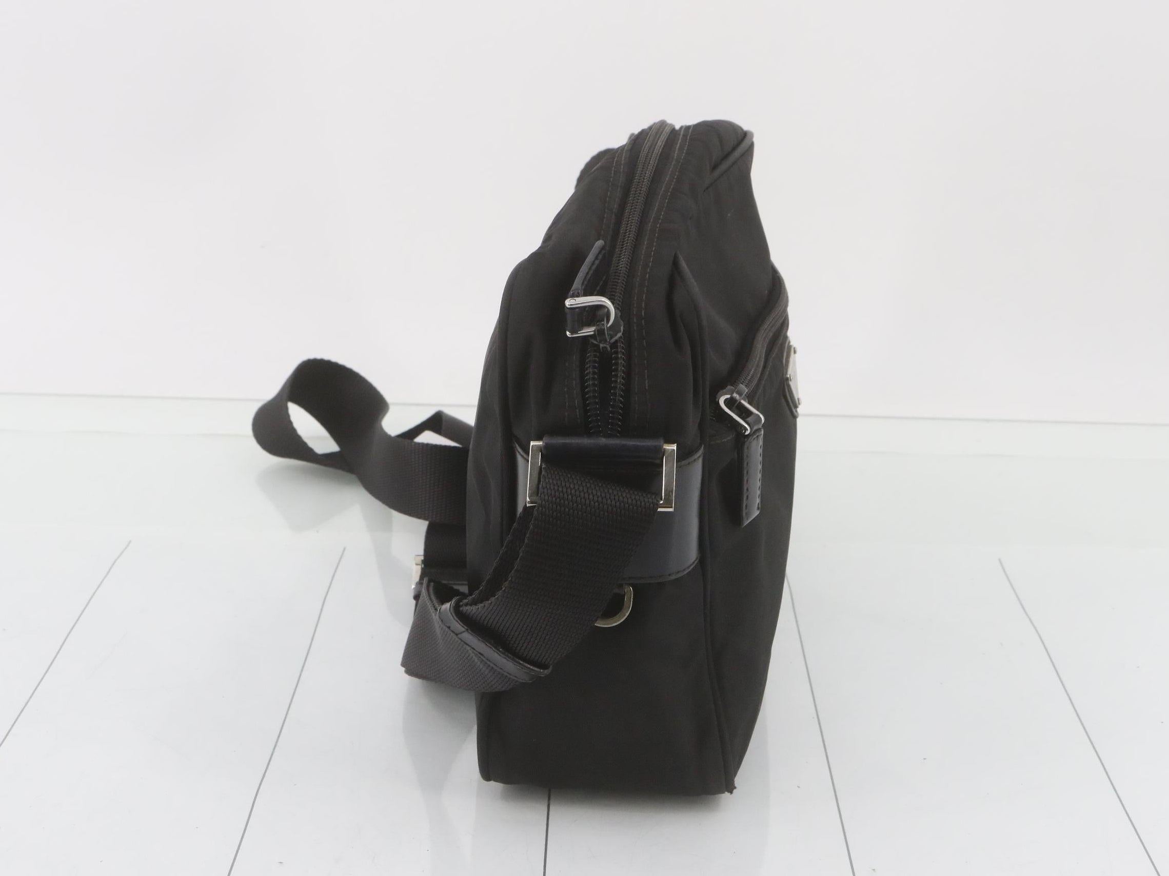 Prada Tessuto Shoulder Bag Black Nylon 2978