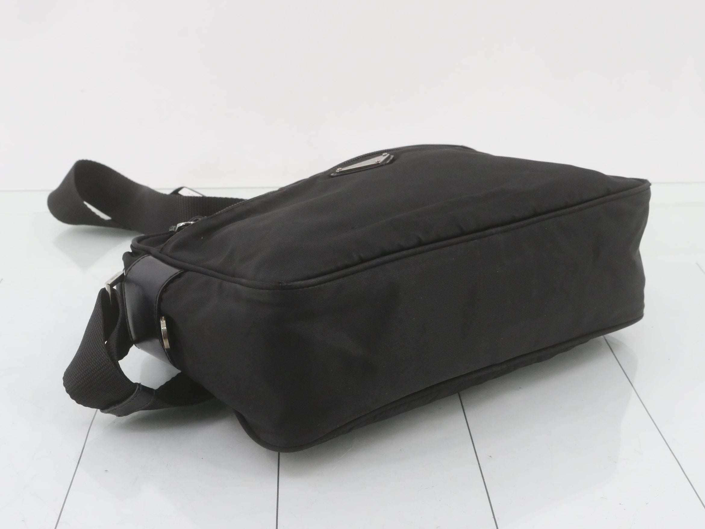 Prada Tessuto Shoulder Bag Black Nylon 2978