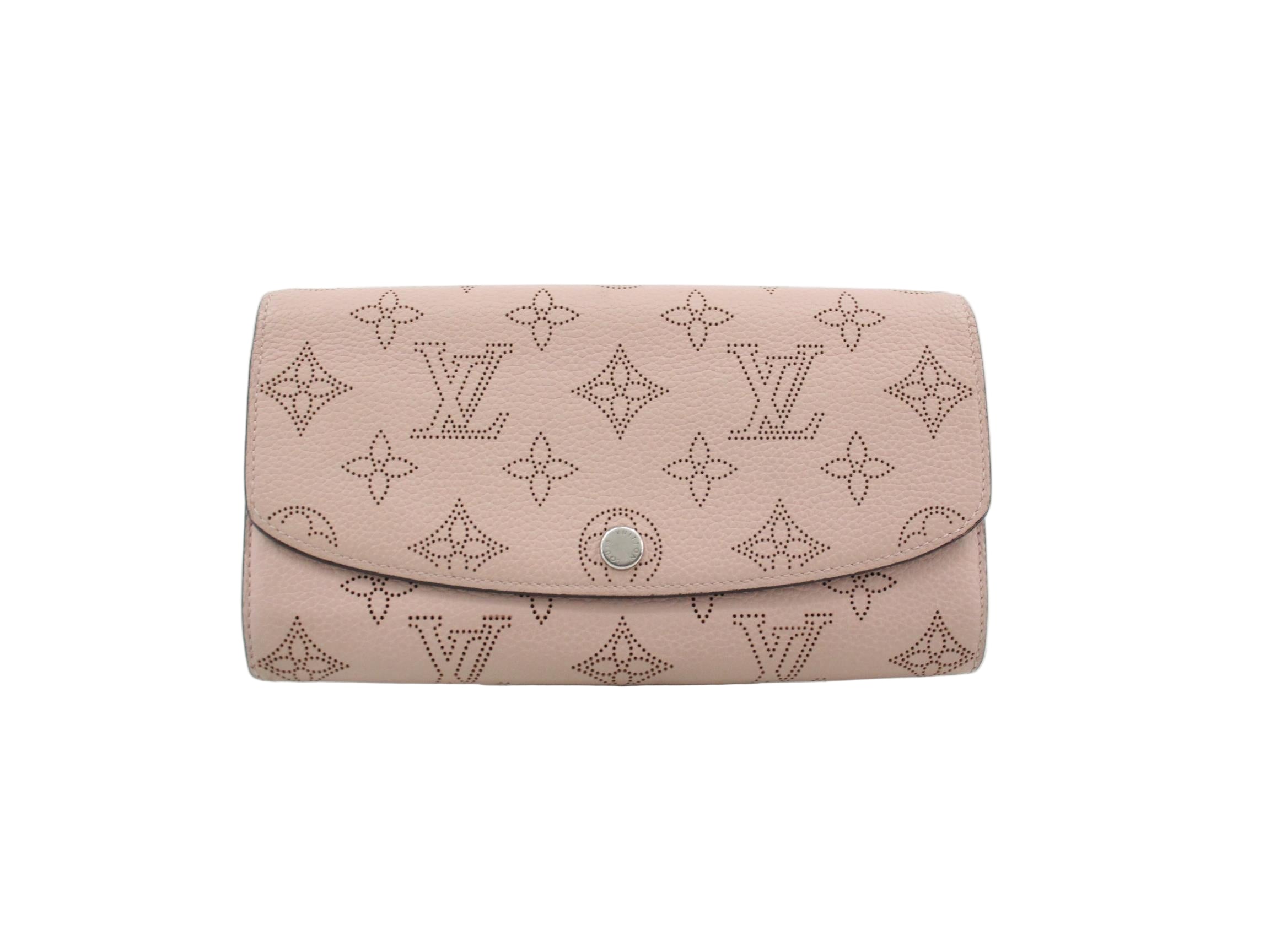 Louis Vuitton Iris Wallet Magnolia Pink wallet with brand logo on a white floor
