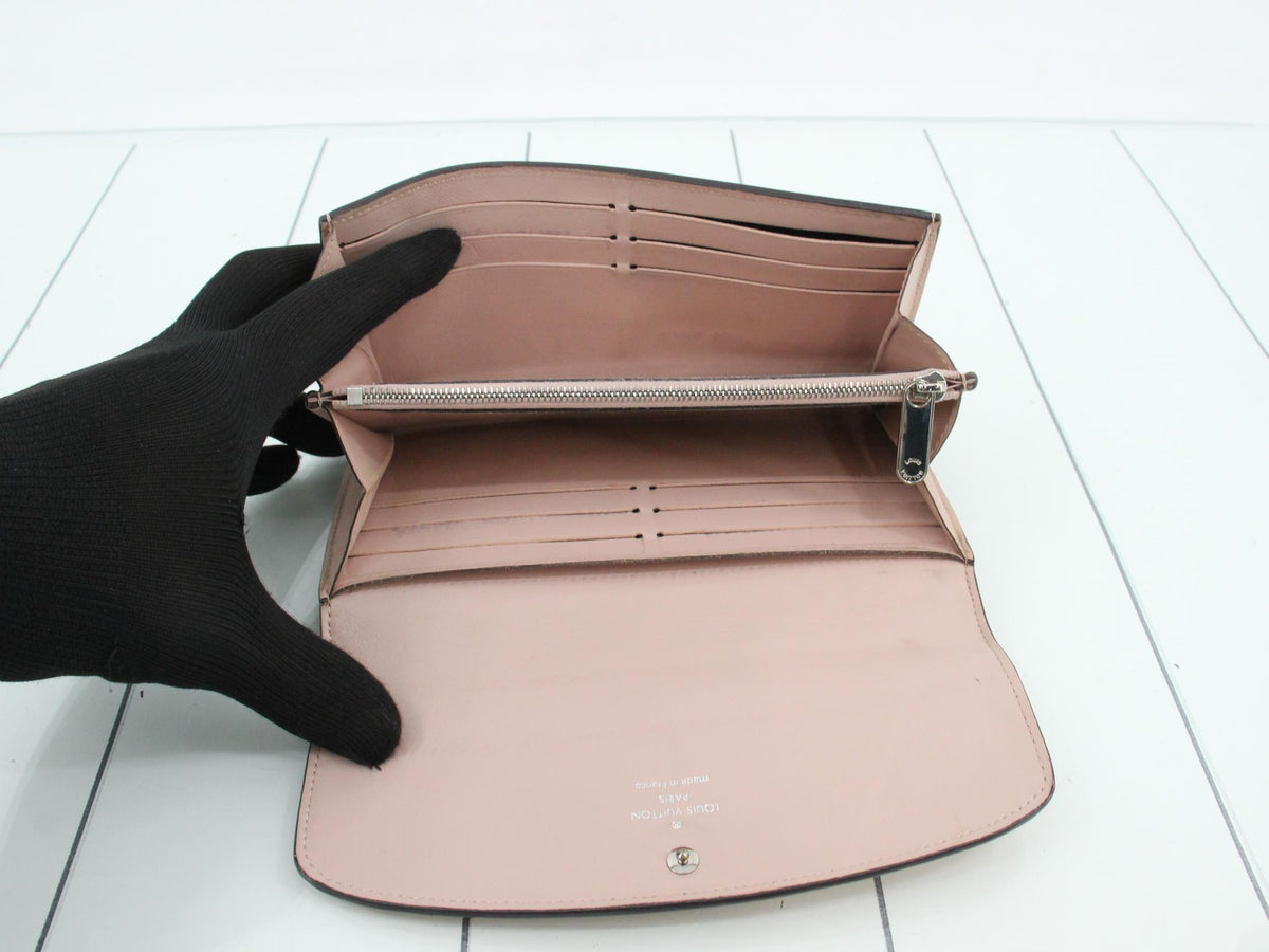 Louis Vuitton Iris Wallet Pink Magnolia Mahina Leather 2979