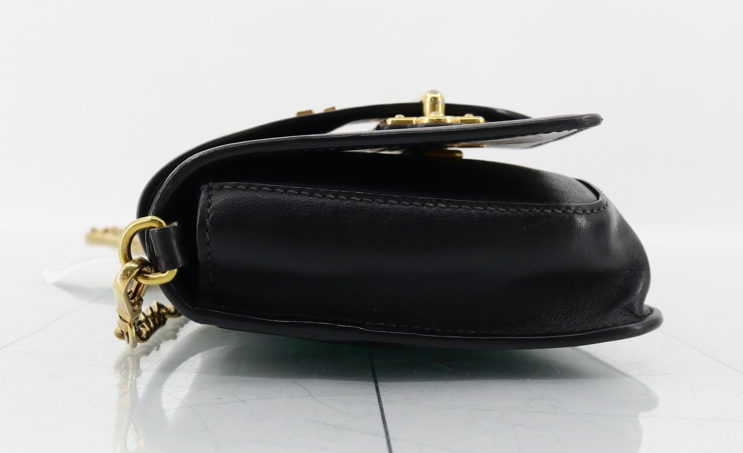 Prada City Calf Cahier Crossbody Black Leather 2985