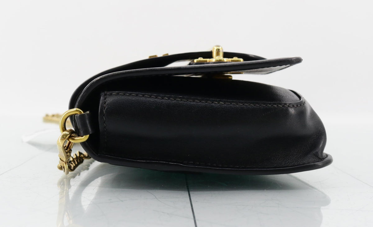Prada City Calf Cahier Crossbody Black Leather 2985