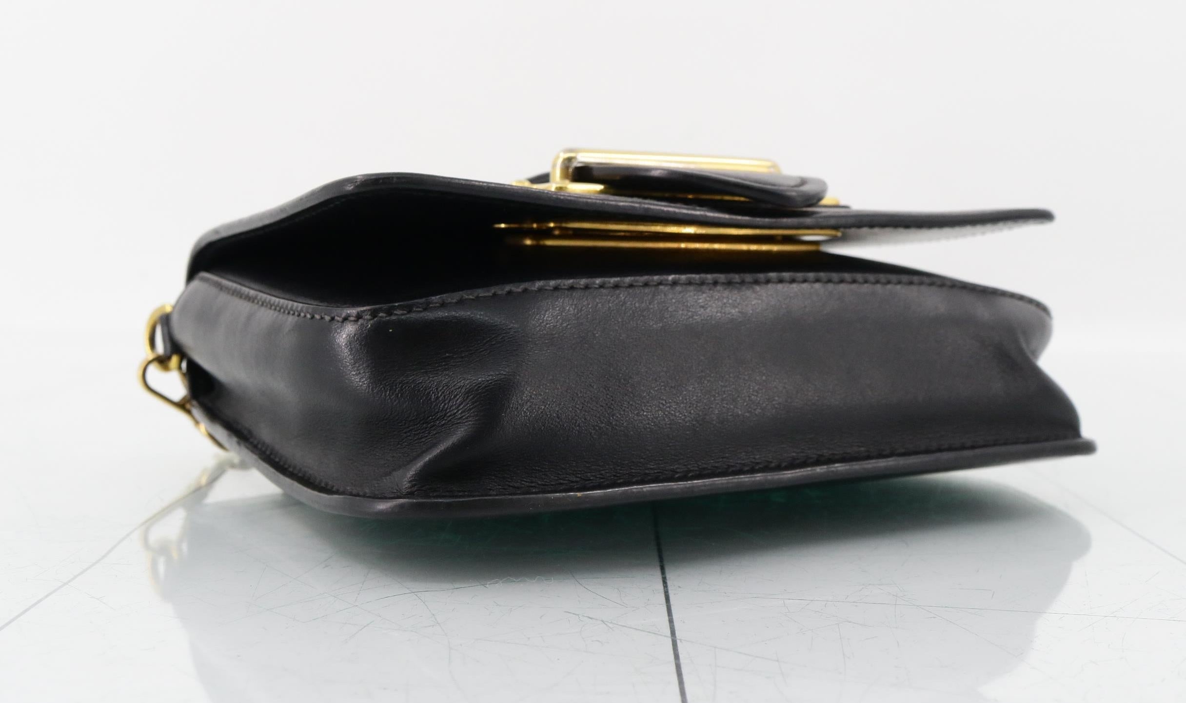 Prada City Calf Cahier Crossbody Black Leather 2985