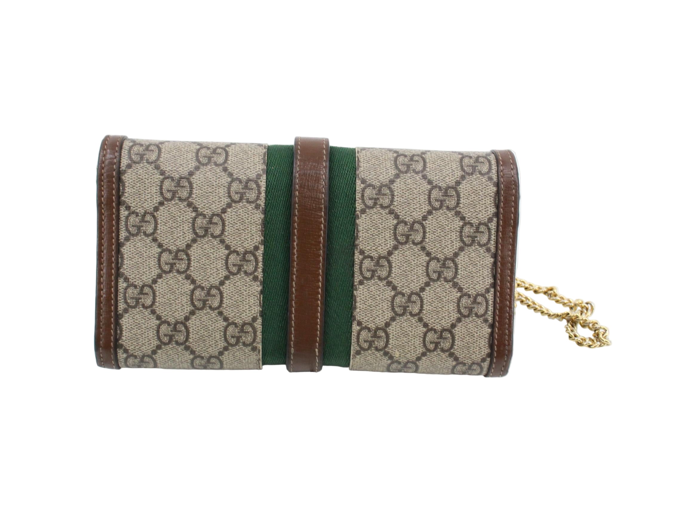 Gucci Jackie 1961 Wallet On Chain GG Supreme Sherry Line 2989
