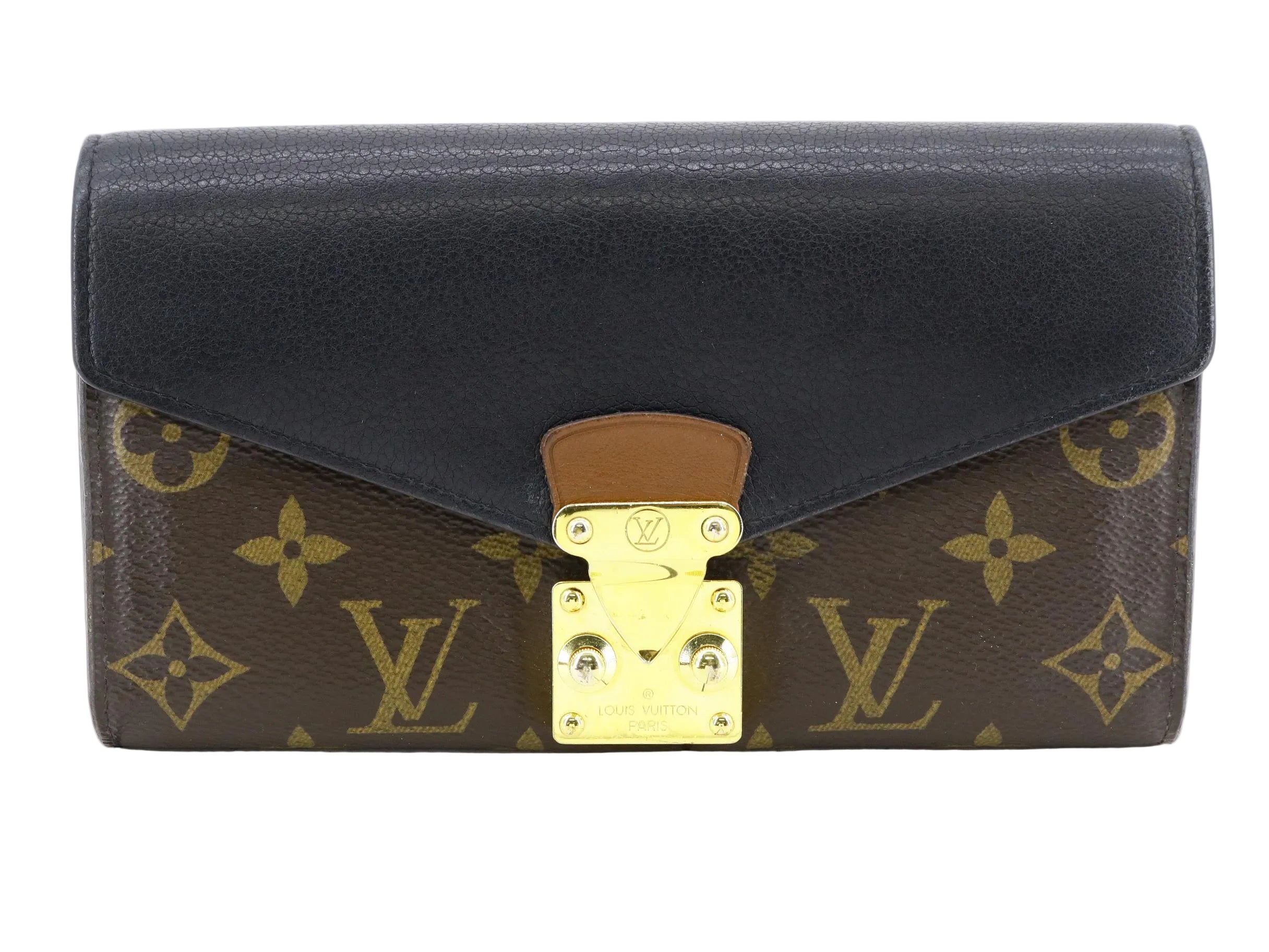 Louis Vuitton Pallas Wallet Monogram Black 3067
