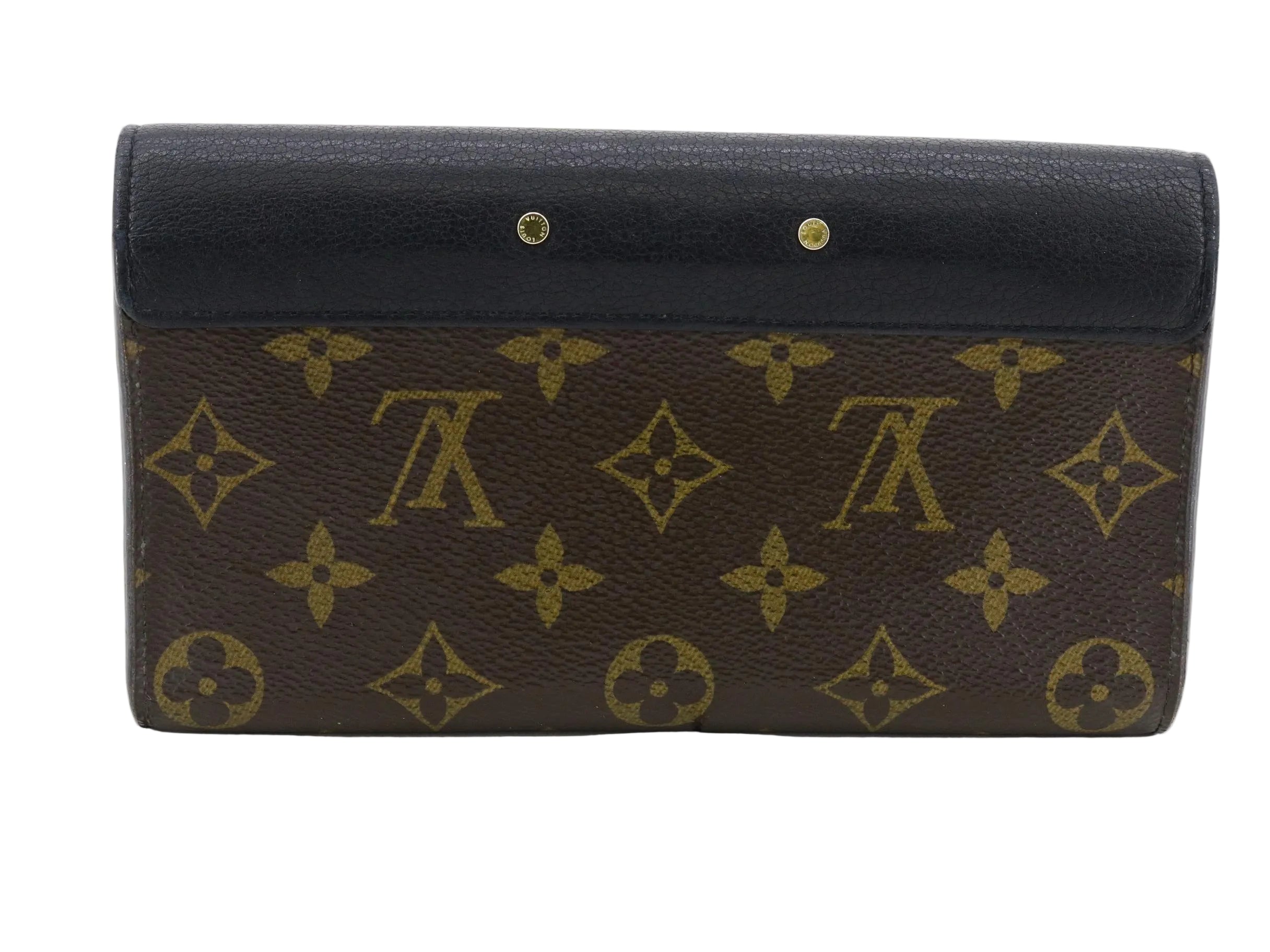 Louis Vuitton Pallas Wallet Monogram Black 3067