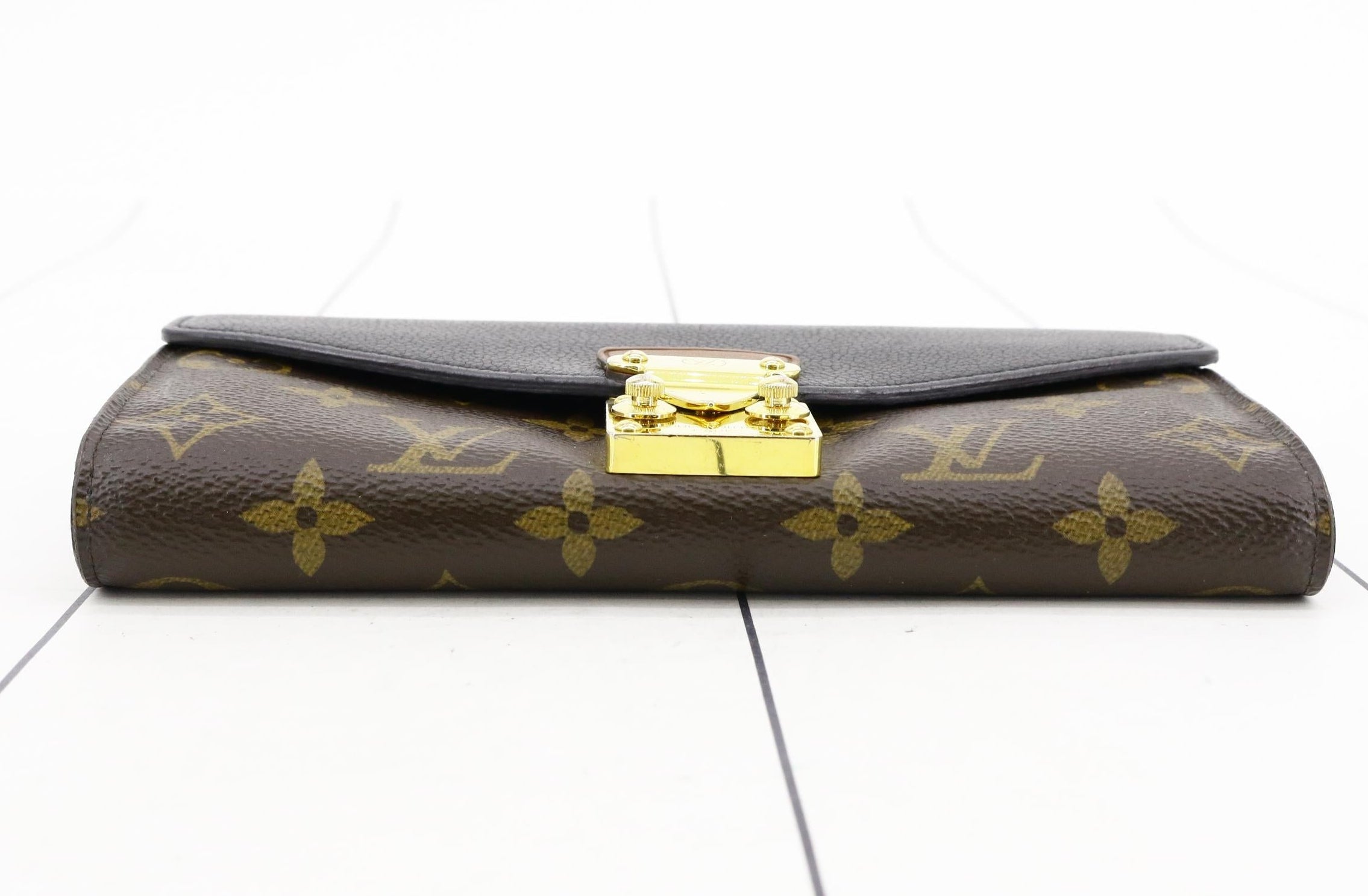 Louis Vuitton Pallas Wallet Monogram Black 3067