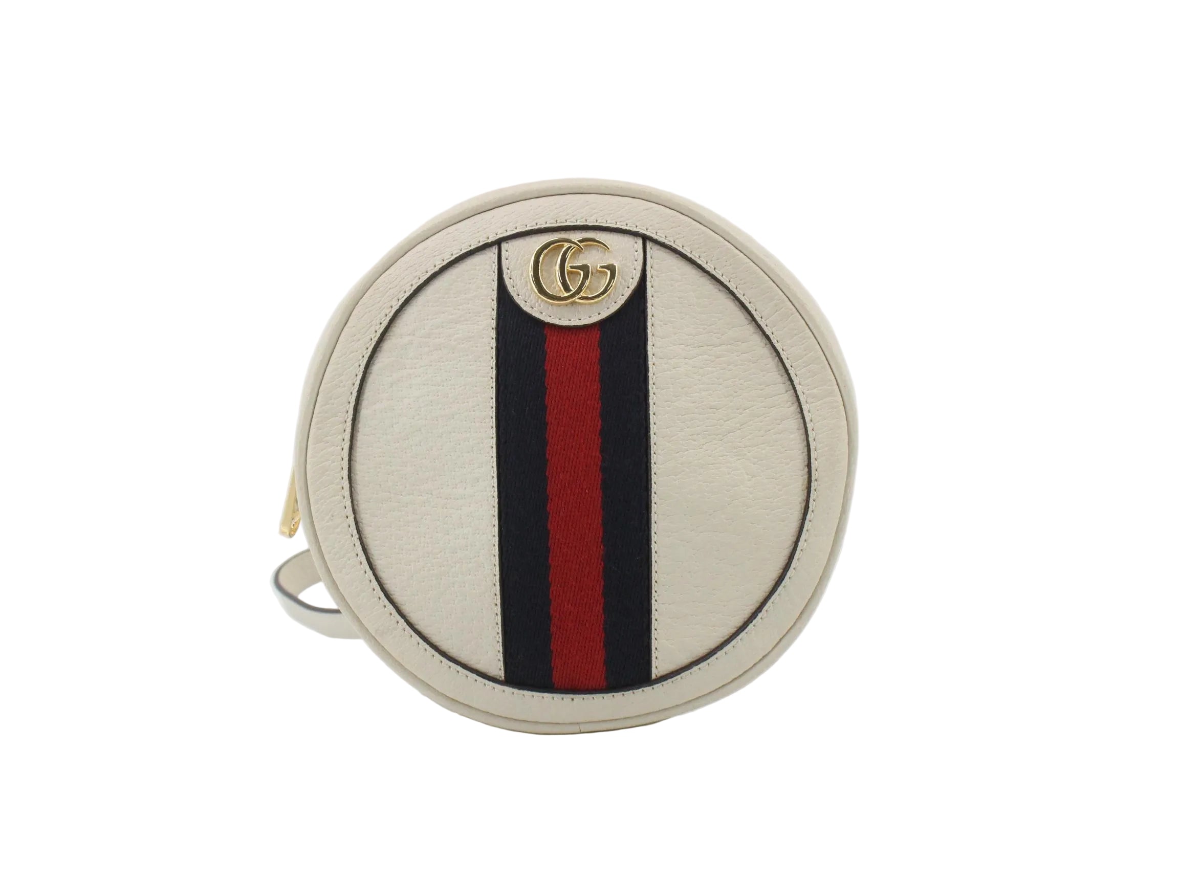 Gucci Ophidia Mini Round Backpack White 3069