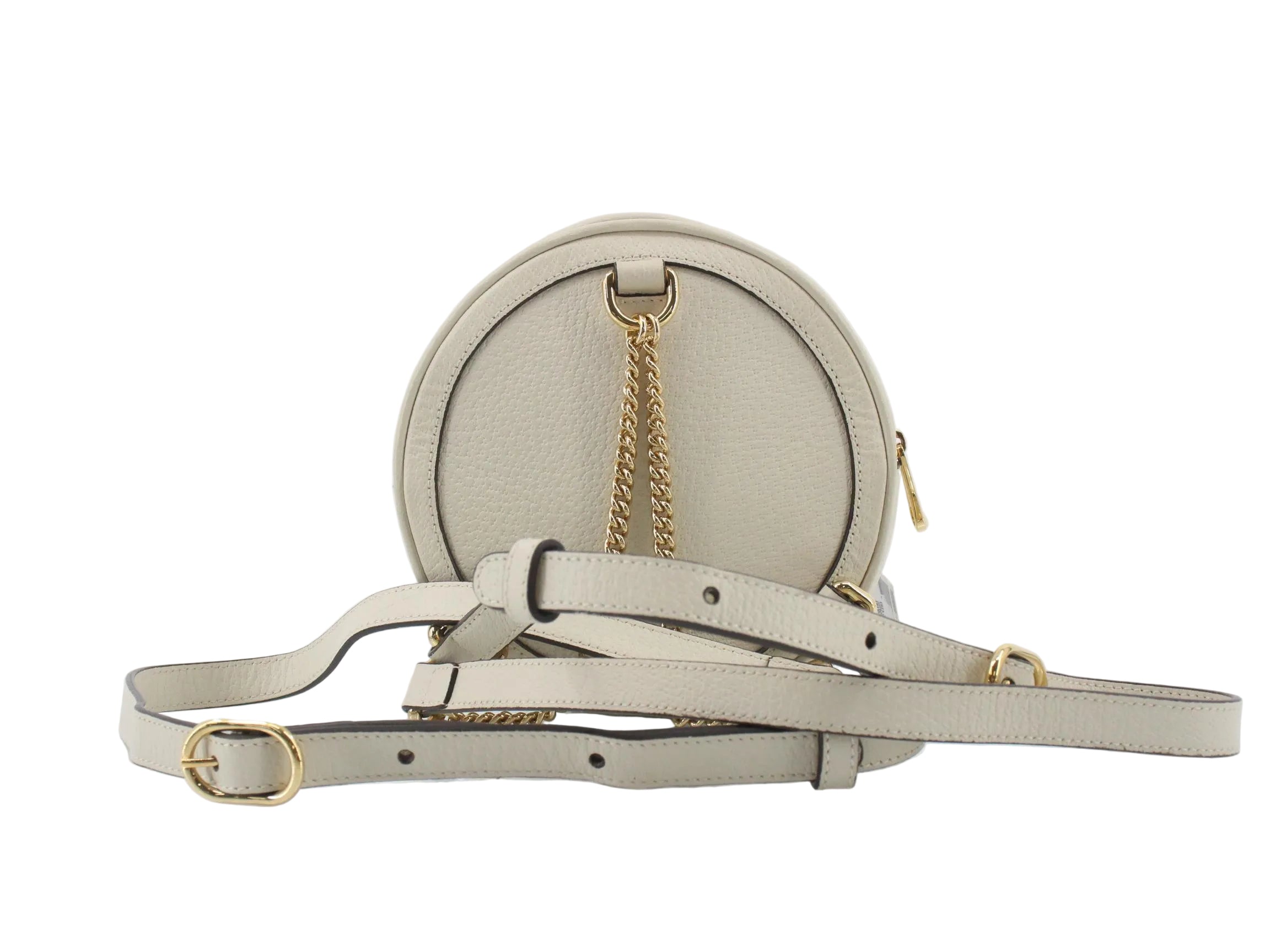 Gucci Ophidia Mini Round Backpack White 3069