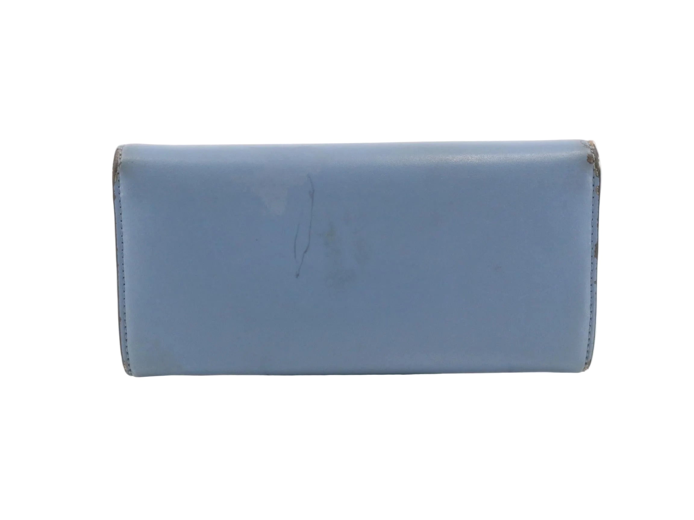 Fendi F is Fendi Long Wallet Light Blue 3074
