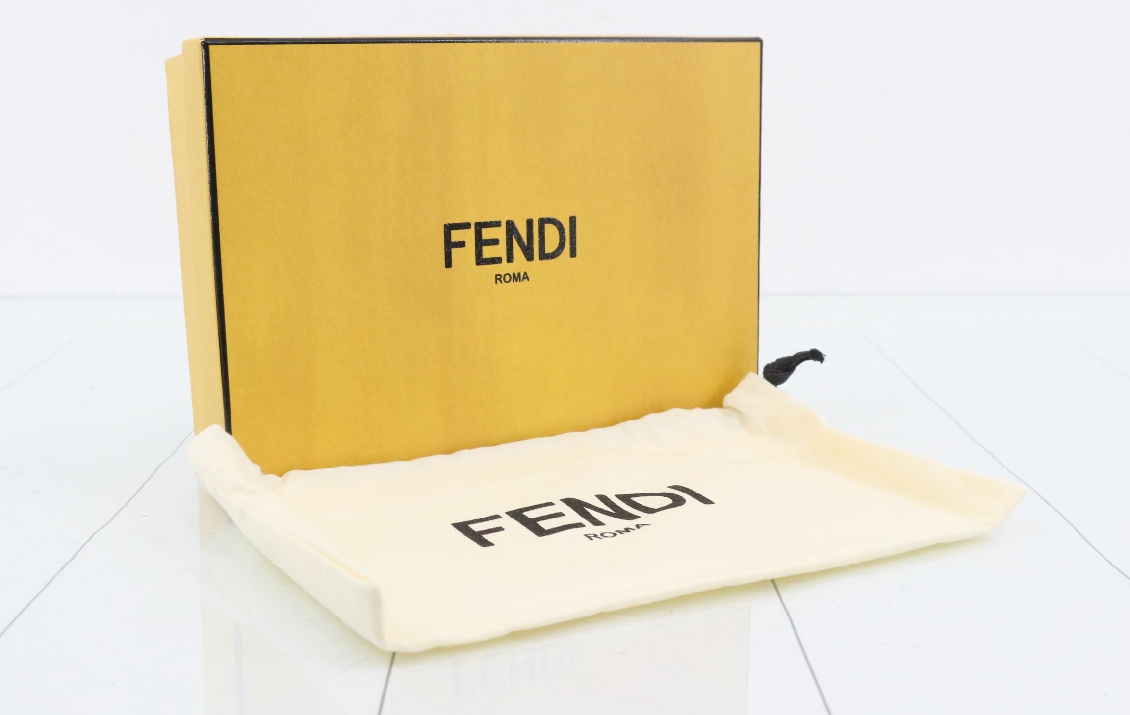 Fendi F is Fendi Long Wallet Light Blue 3074