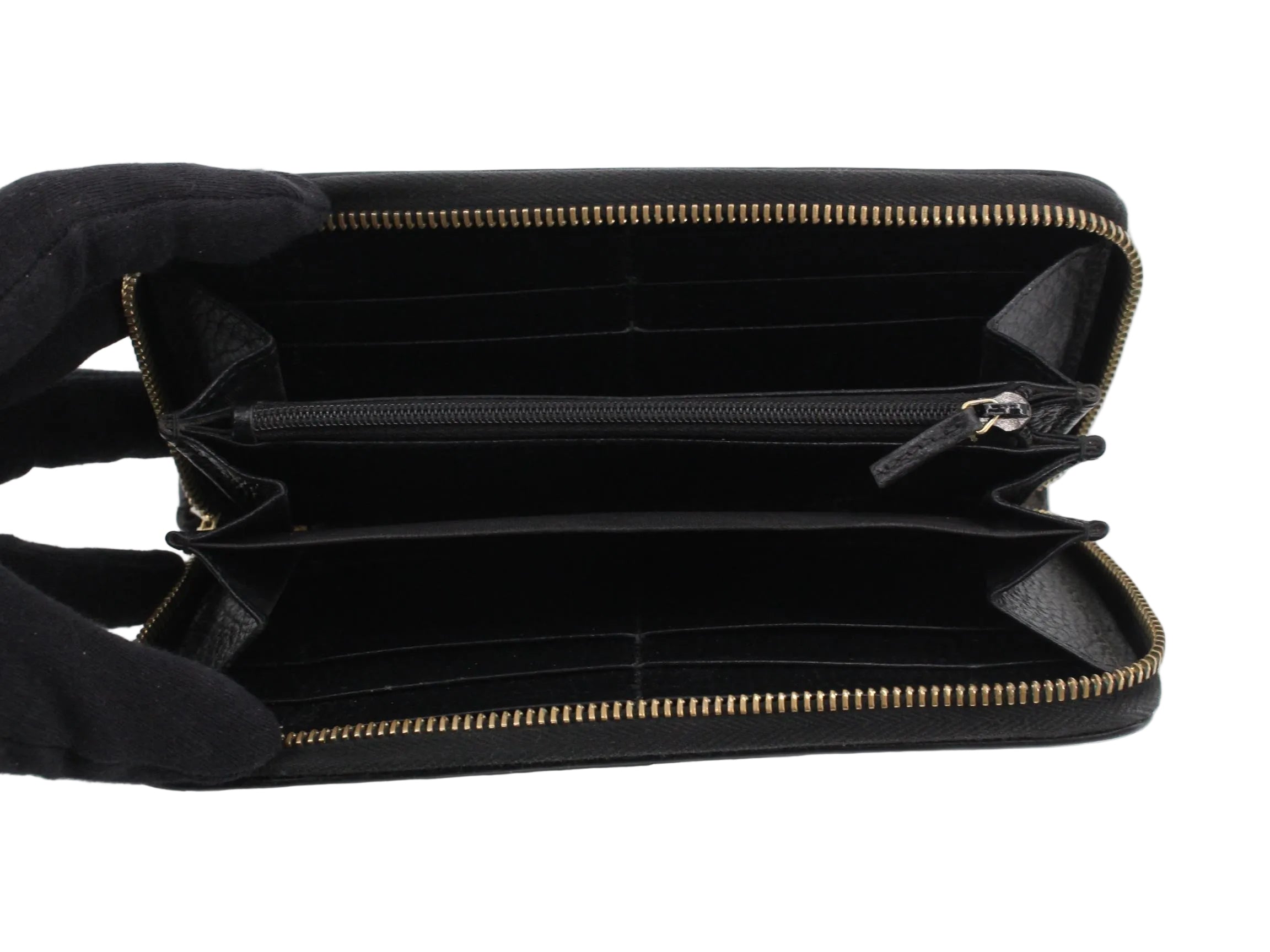 Gucci GG Marmont Zippy Wallet Black 3075