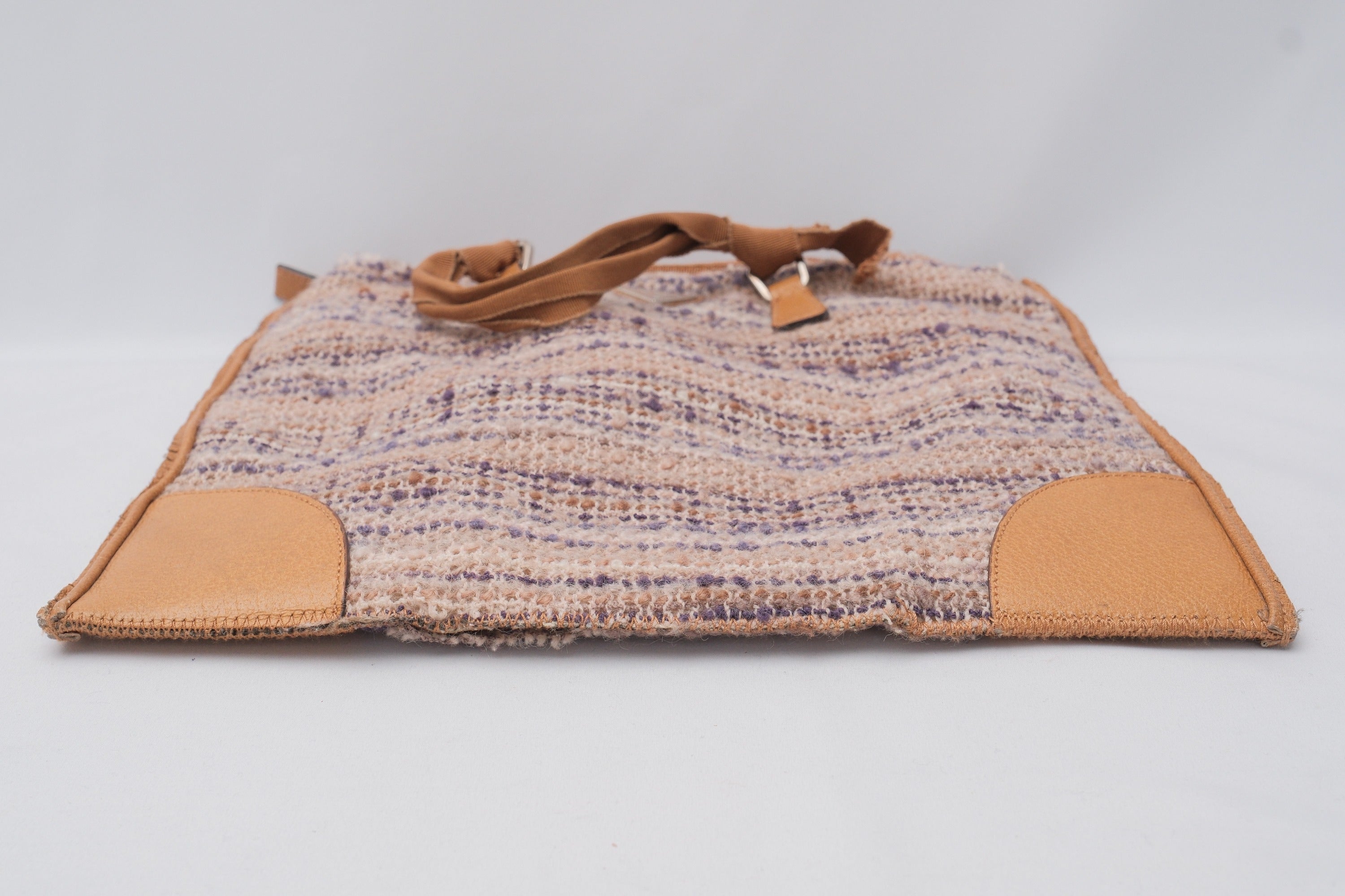 Prada Tweed Woven Shopper Bag 3079