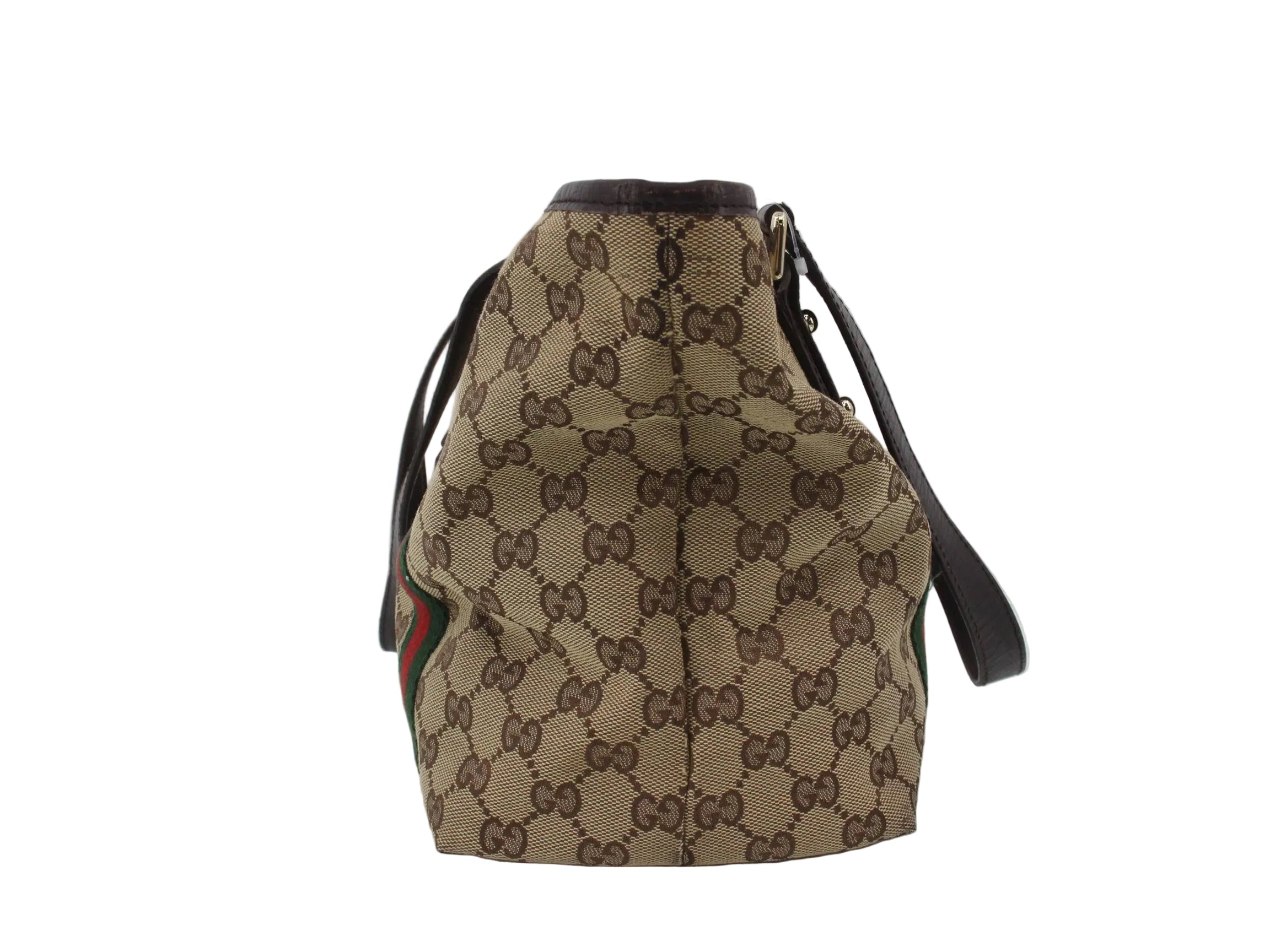 Gucci Charm Sherry Line Shopper Tote GG Canvas 3081