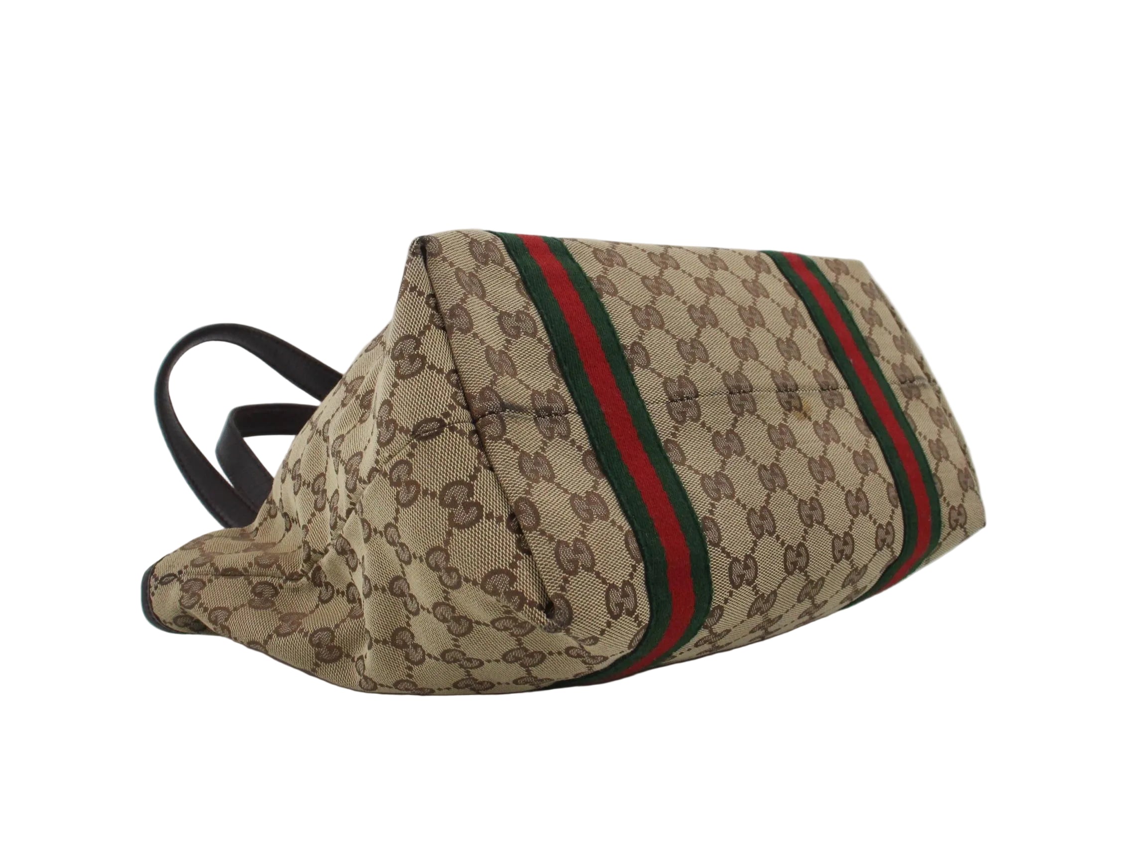 Gucci Charm Sherry Line Shopper Tote GG Canvas 3081