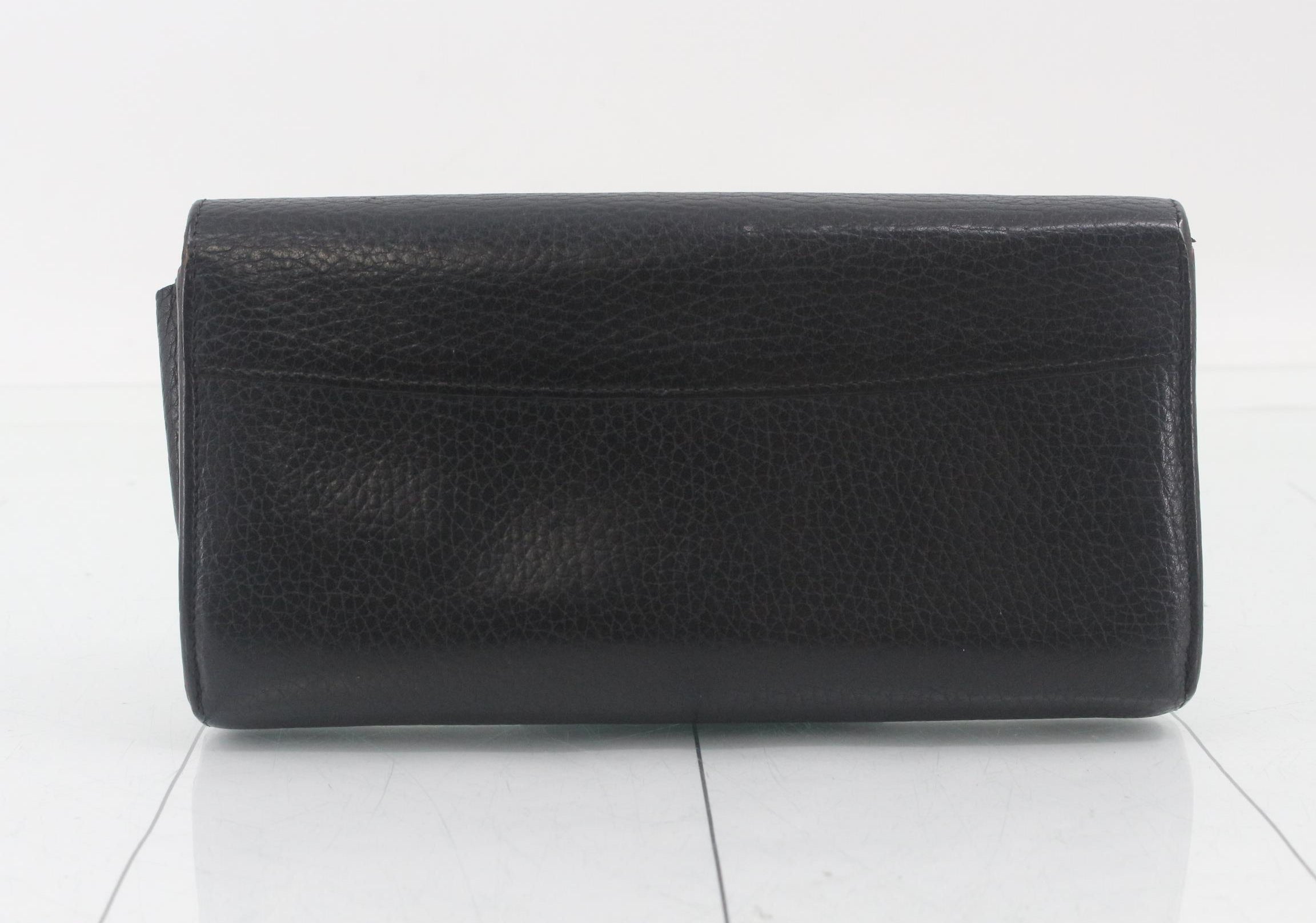 Louis Vuitton Capucines Wallet Black Pink 3166