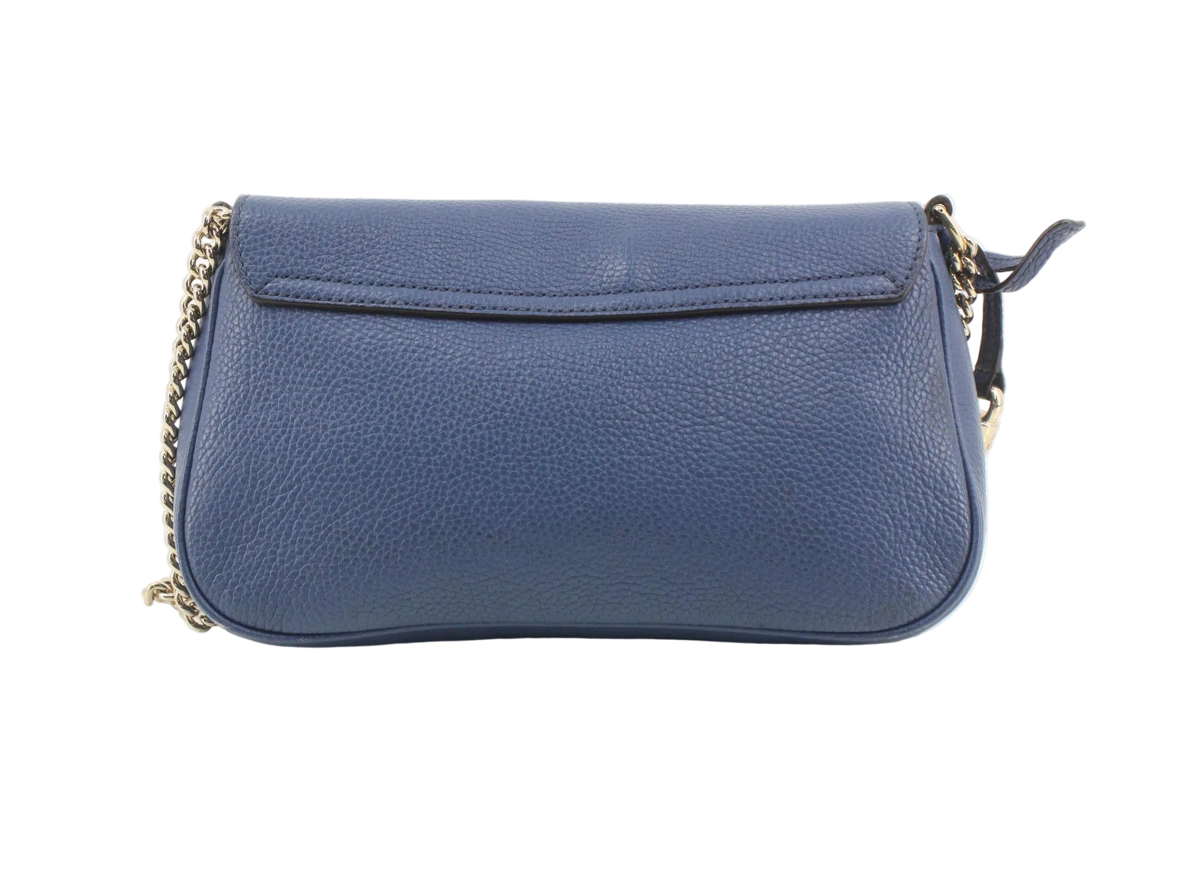 Gucci Soho Tassel Chain Crossbody Bag Blue 3229