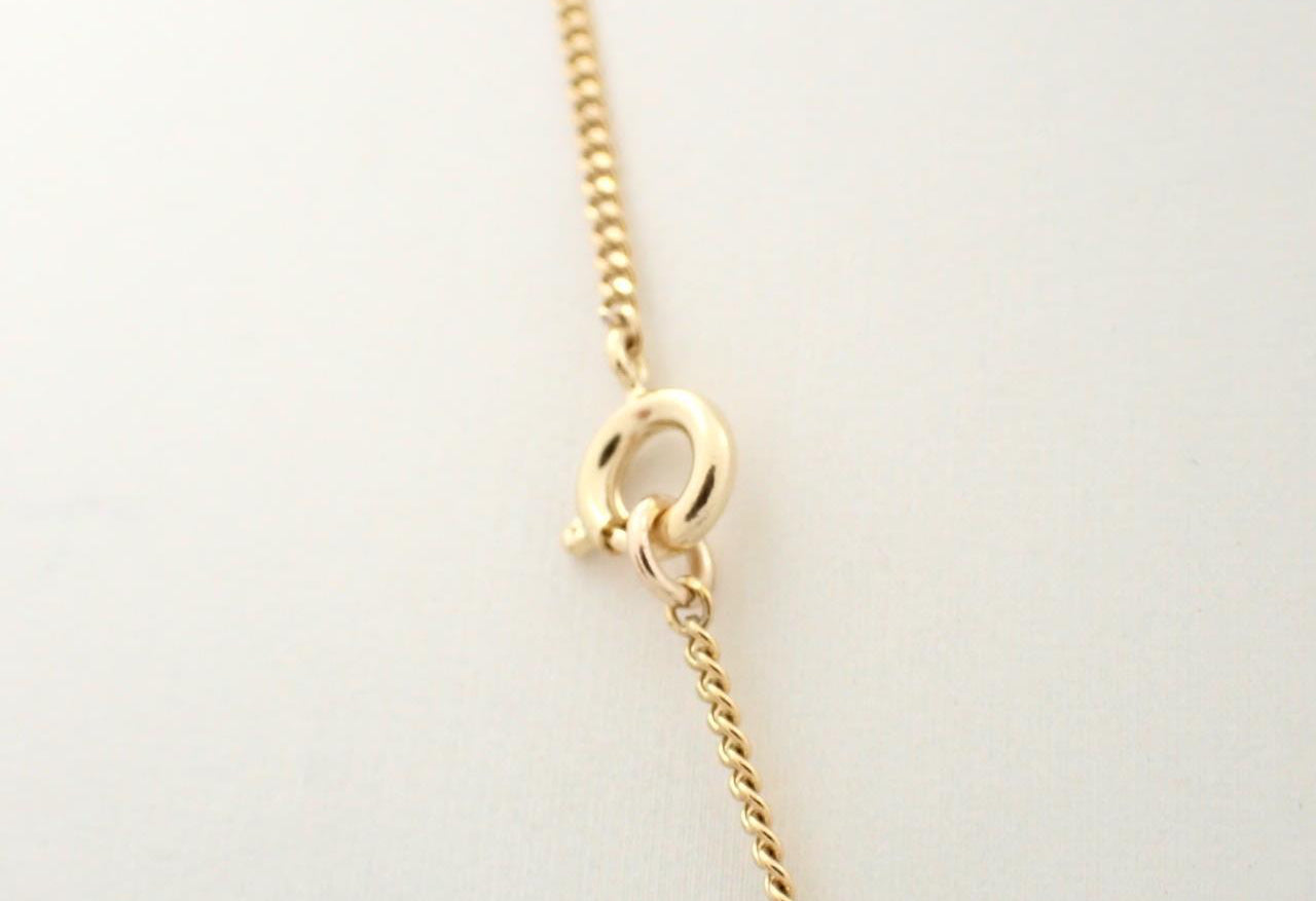Chanel CC Pearl Inlay Necklace Gold 02A 3233