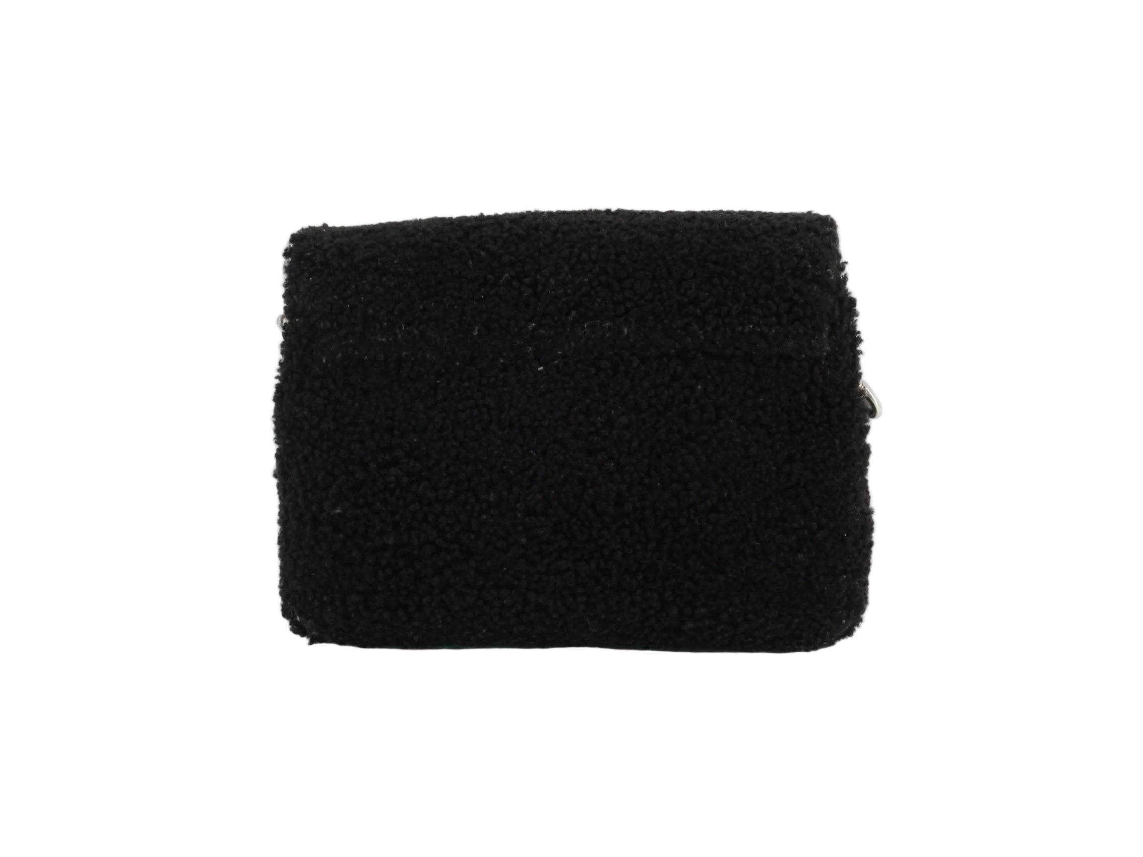YSL LouLou Toy Black Shearling  3326