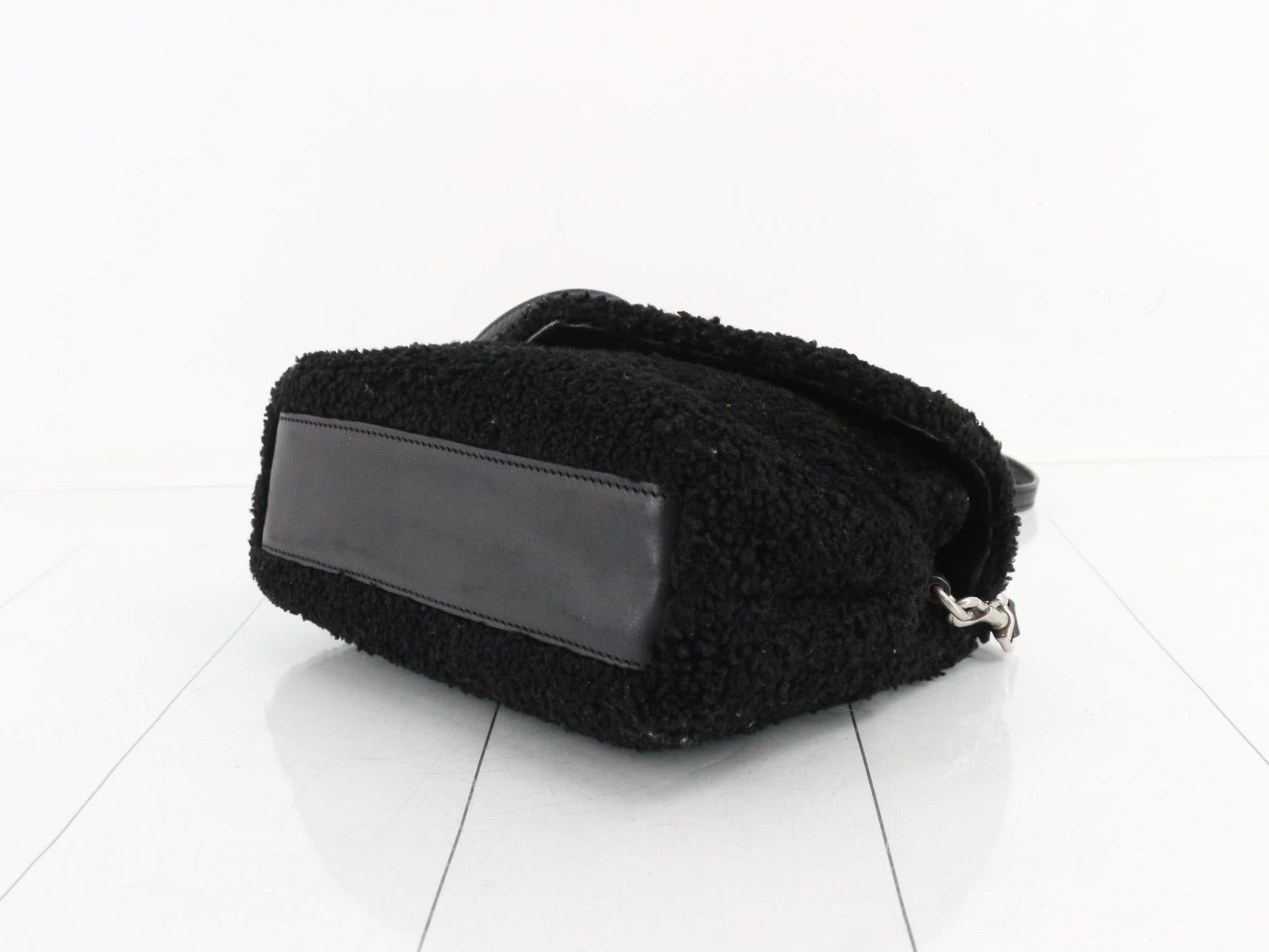 YSL LouLou Toy Black Shearling  3326