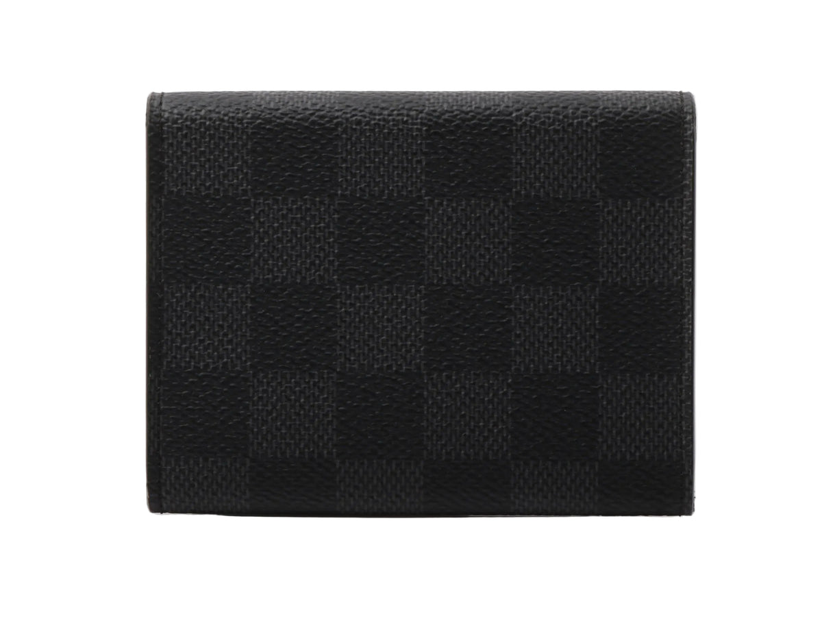 Louis Vuitton Enveloppe Carte de Visite Card Holder Damier Graphite 3332