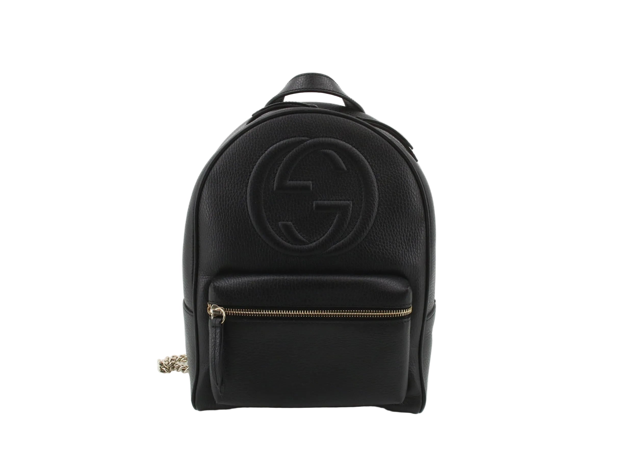 Gucci Soho Backpack Black Leather 3333