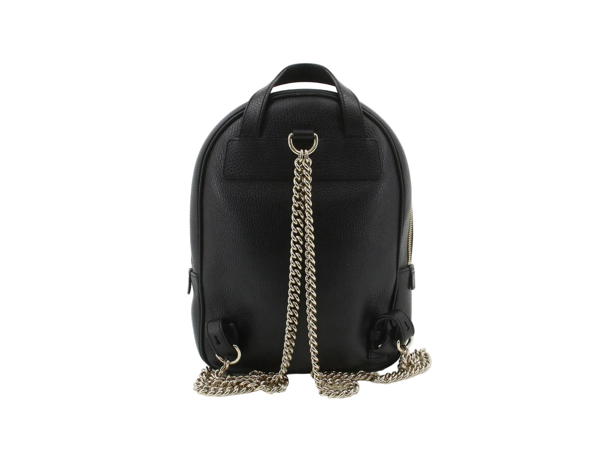 Gucci Soho Backpack Black Leather 3333