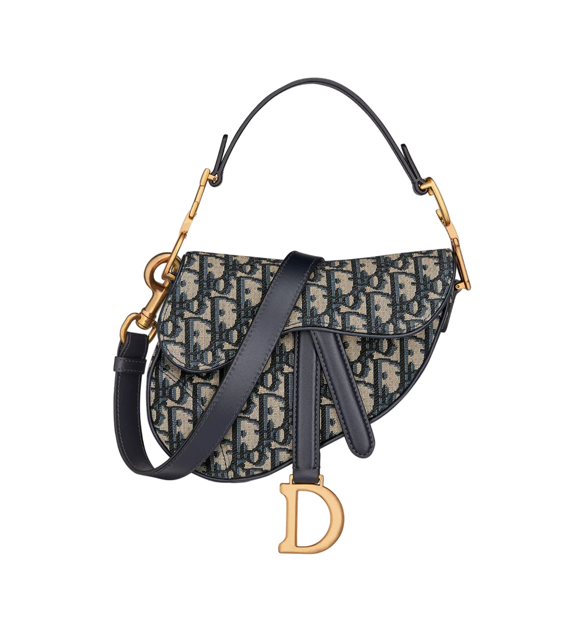 Dior Mini Saddle Bag Crossbody Blue 2894