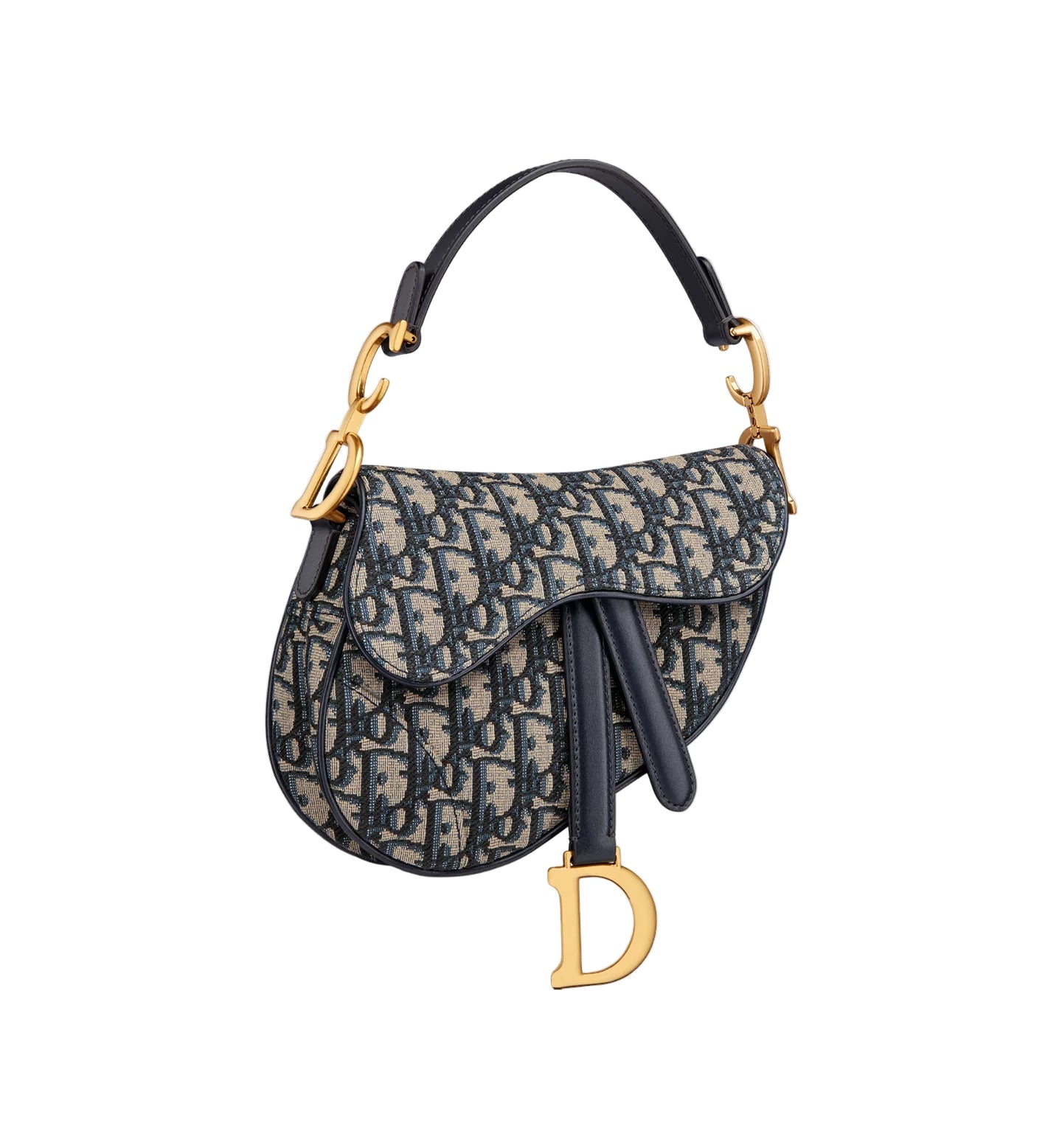 Dior Mini Saddle Bag Crossbody Blue