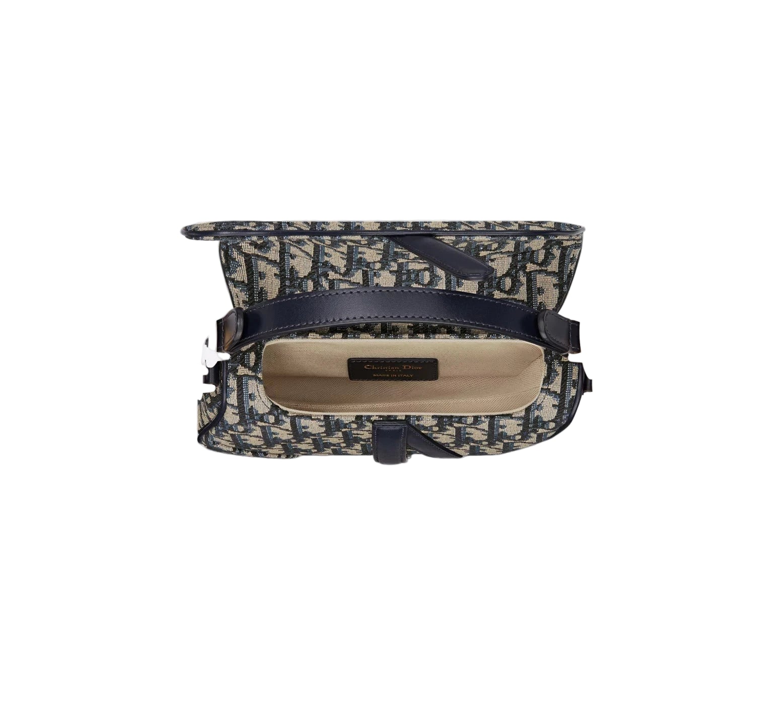 Dior Mini Saddle Bag Crossbody Blue