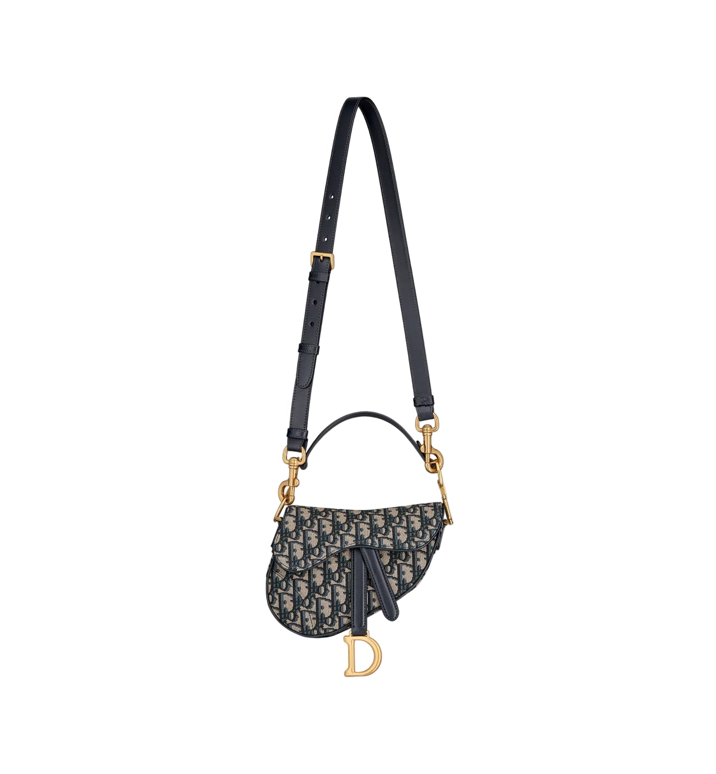 Dior Mini Saddle Bag Crossbody Blue