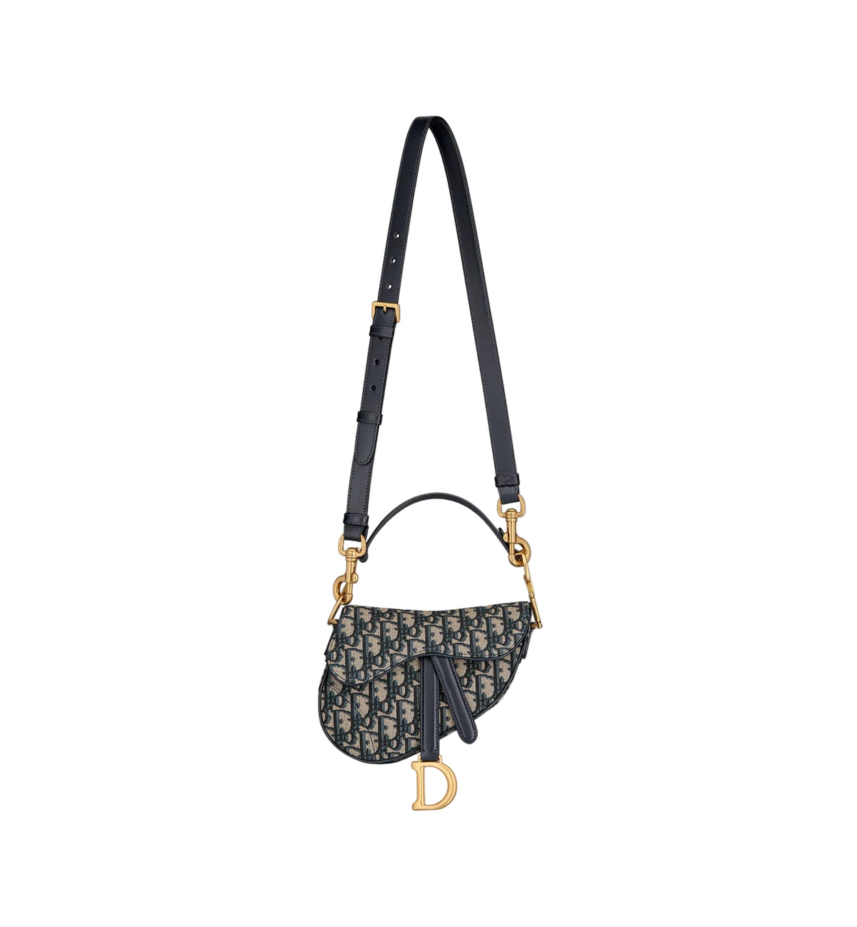 Dior Mini Saddle Bag Crossbody Blue 2894