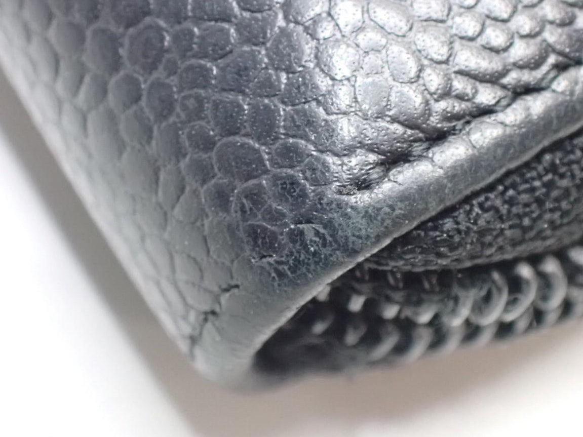 Chanel Timeless Coco Mark Zippy Wallet Black Caviar 2949