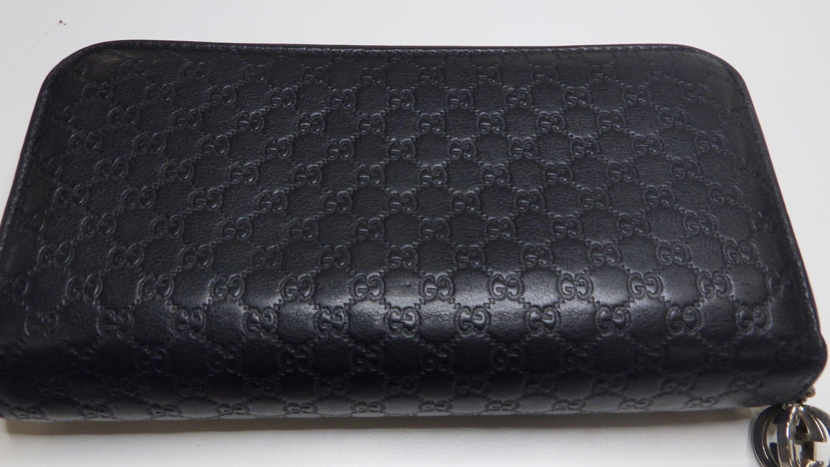 Gucci Zippy Wallet Black Microguccissima 2948
