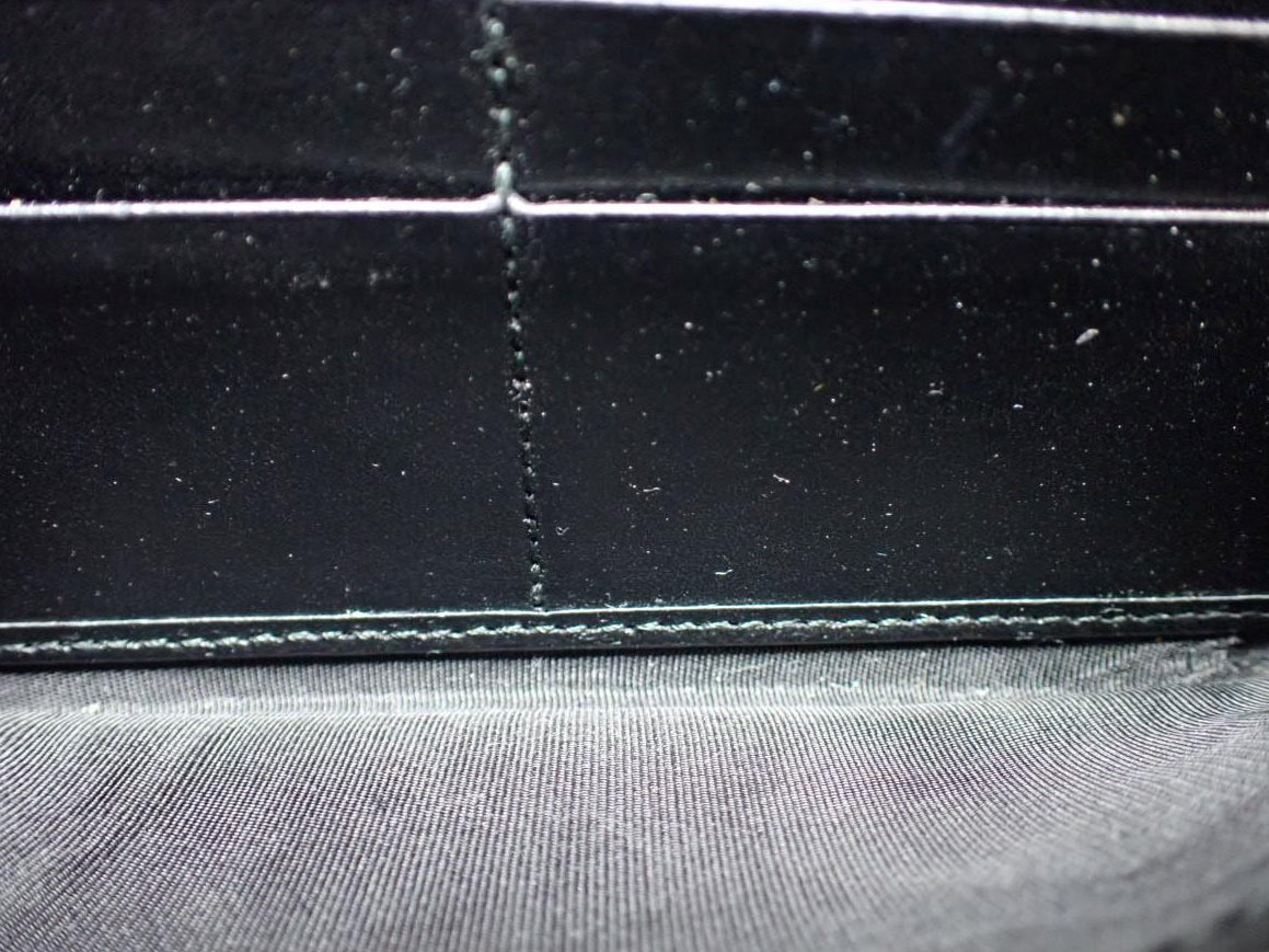 Gucci Marmont Zippy Wallet Black Chevron 2968