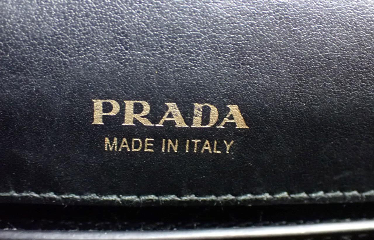 Prada City Calf Cahier Crossbody Black Leather 2985