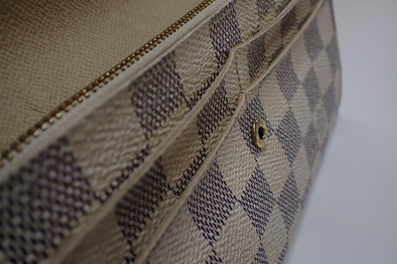 Louis Vuitton Sarah Wallet 10-Card Damier Azur 2995